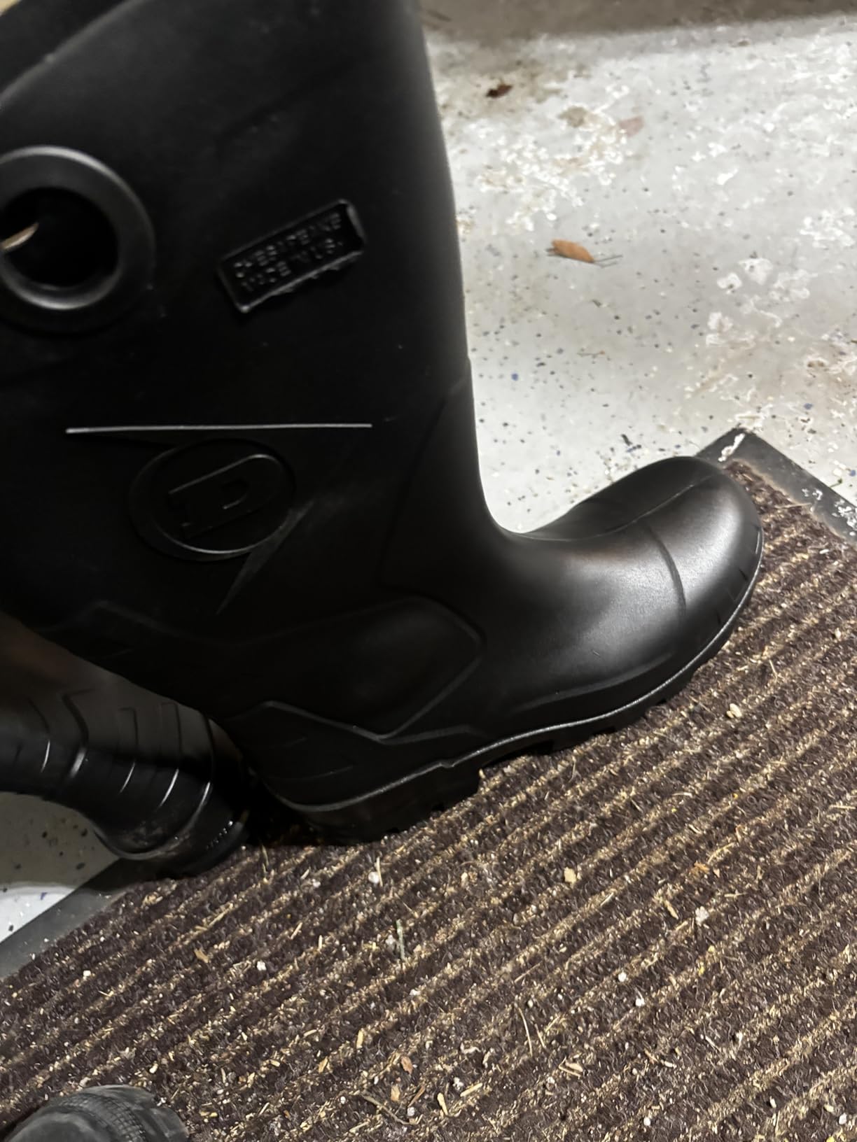 DUNLOP Durapro Steel Toe Safety Boots, Dark Blue, Size 9 | Waterproof PVC tall boots, slip-resistant, ASTM certified customer photo 1