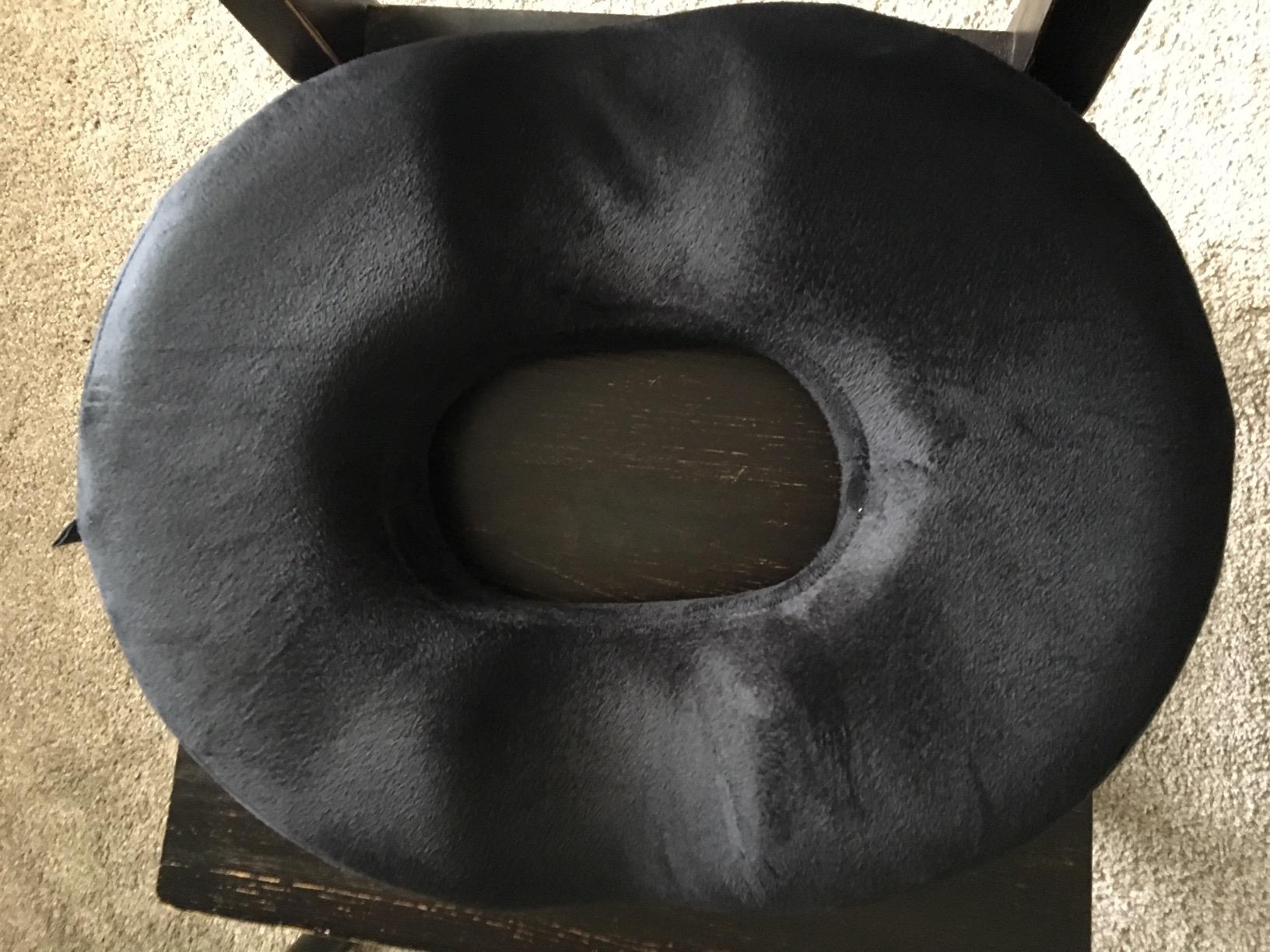 Kieba Hemorrhoid Treatment Donut Tailbone Cushion, Prostate Pillow, Pregnancy, Post Natal, Bed Sores, Coccyx, Sciatica, 18 Inches customer photo 2
