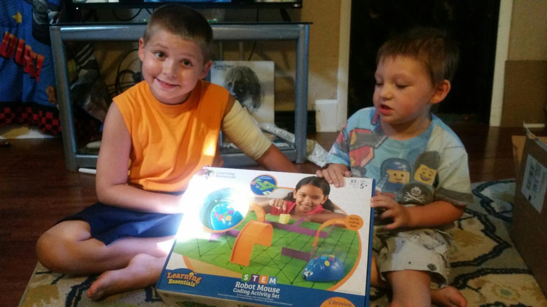Learning Resources Code & Go Robot Mouse Activity Set | Screen-Free Coding Robot Toy, Early Programming for Kids, STEM Robotics Kit, Ages 4+ customer photo 2