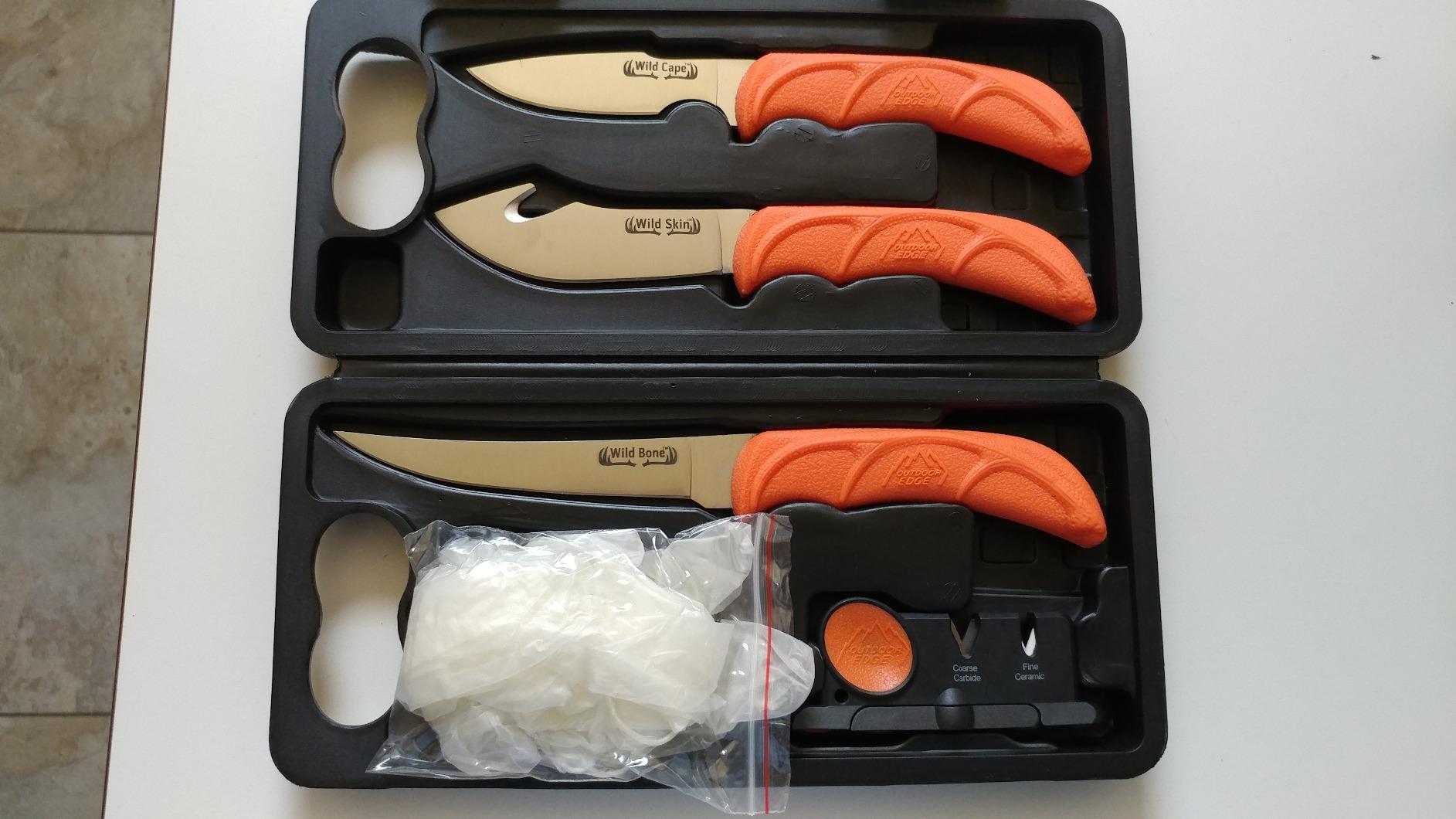 OUTDOOR EDGE WildLite - 6-Piece Field to Freezer Hunting & Game Processing Knife Set with Gut Hook Blade, Caping Knife - Hunting Knives for Gutting Deer with Case - Deer & Elk Accessories customer photo 1