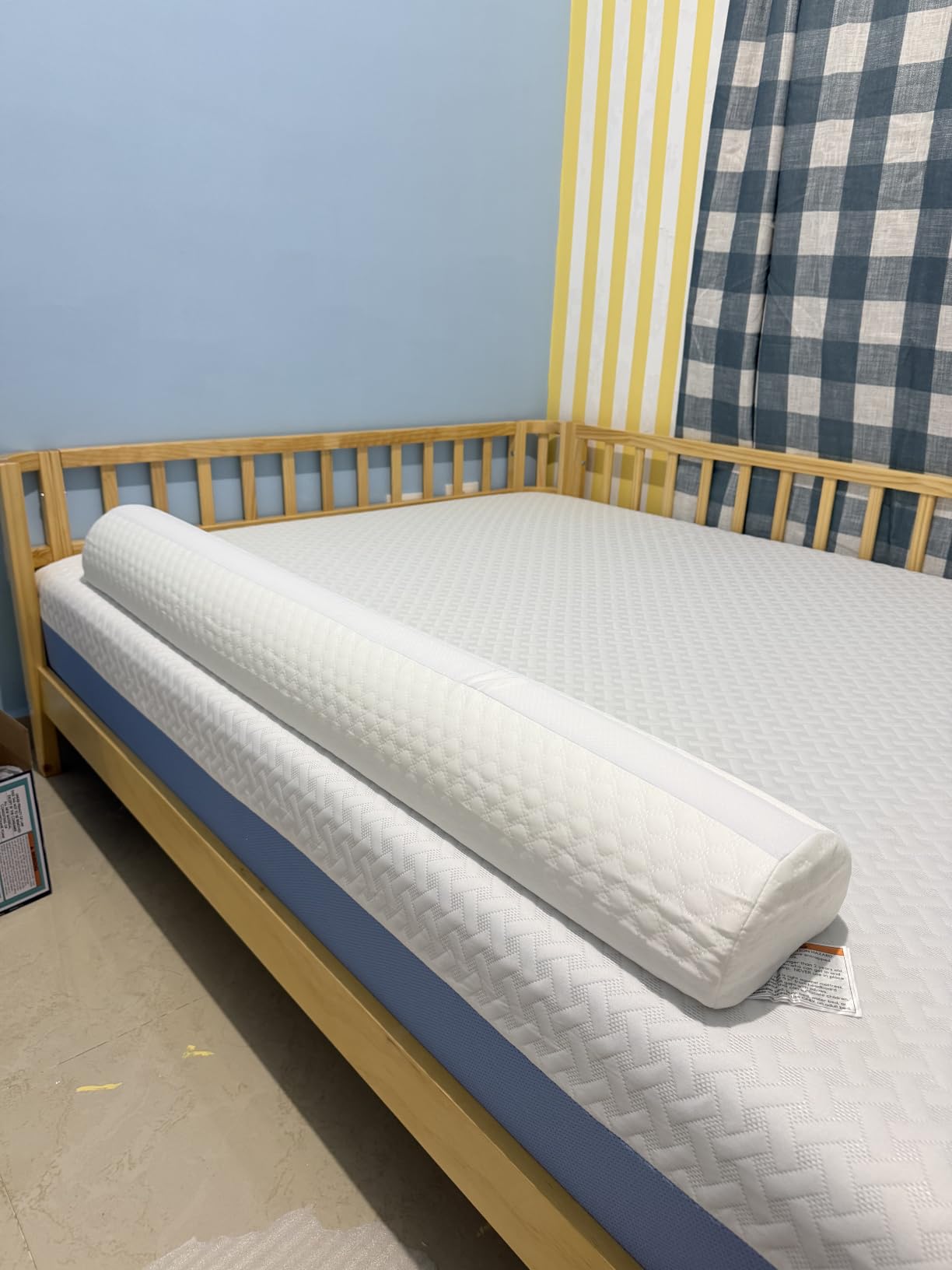Hiccapop 2-Pack, Foam Bed Bumper for Toddlers, Foam Bed Rail for Toddlers customer photo 1