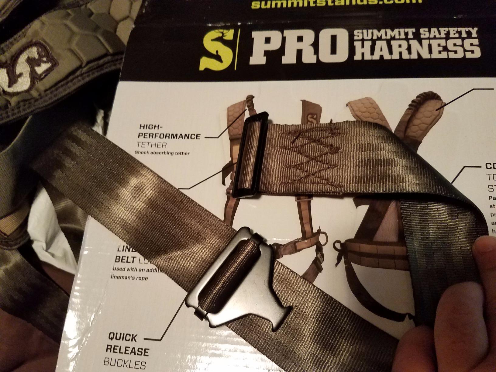 Summit Treestands Men's Pro Safety Harness, Large, Green, Model: SU83082 customer photo 1