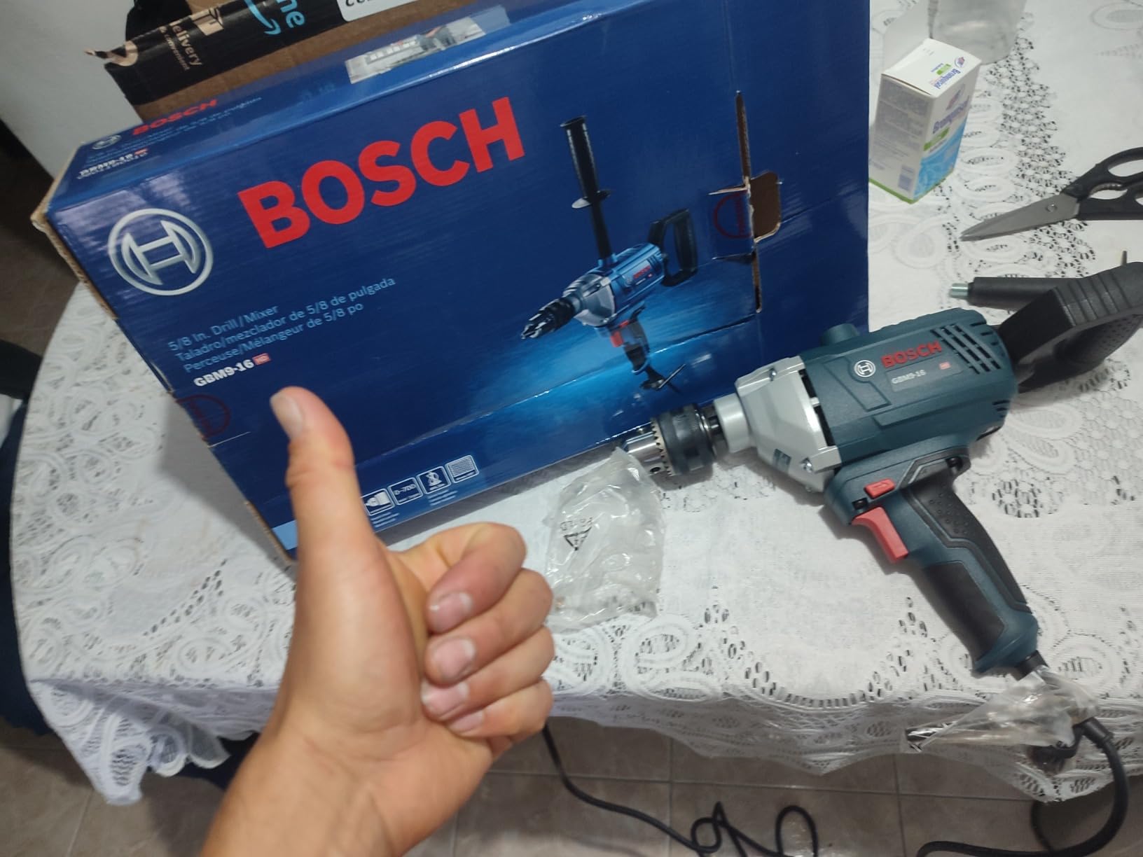 BOSCH Bosch GBM9-16 9 Amp 5/8 Inch Mixer with D-Handle, 5 Inch by 8 Inch customer photo 1