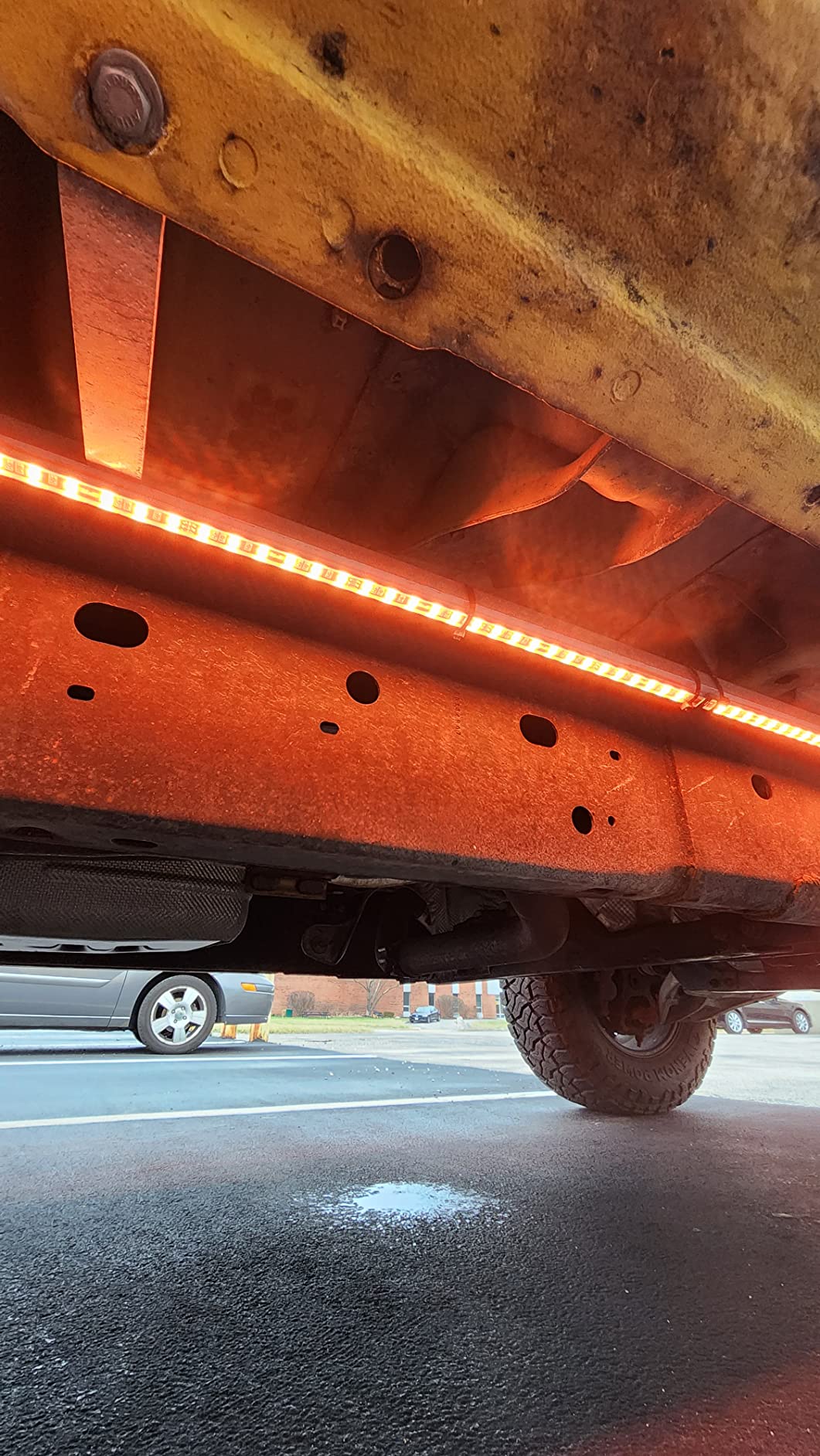 OPT7 Aura RGB Aluminum Truck Underglow Kit with Remote Control | Waterproof Rigid LED Bars, Multicolor Underbody Lighting, Exterior Neon Accent Ground Lights, Off Road Pickup Jeep Gifts, 12V customer photo 2