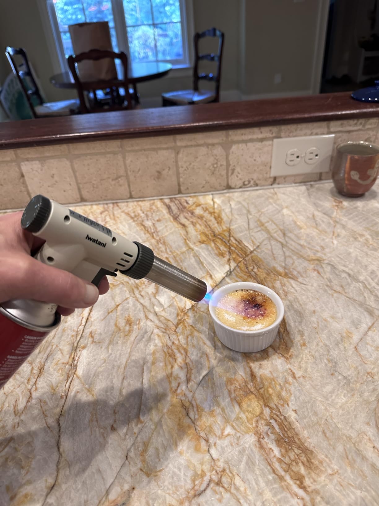Iwatani PRO2 Culinary Professional Kitchen Butane Torch | Adjustable Flame Shape Strength 2700 F | Sous Vide Crème Brulee Pastries | Anti-flare | Incl. Stabilizing Stand | Butane Fuel Not Included customer photo 2