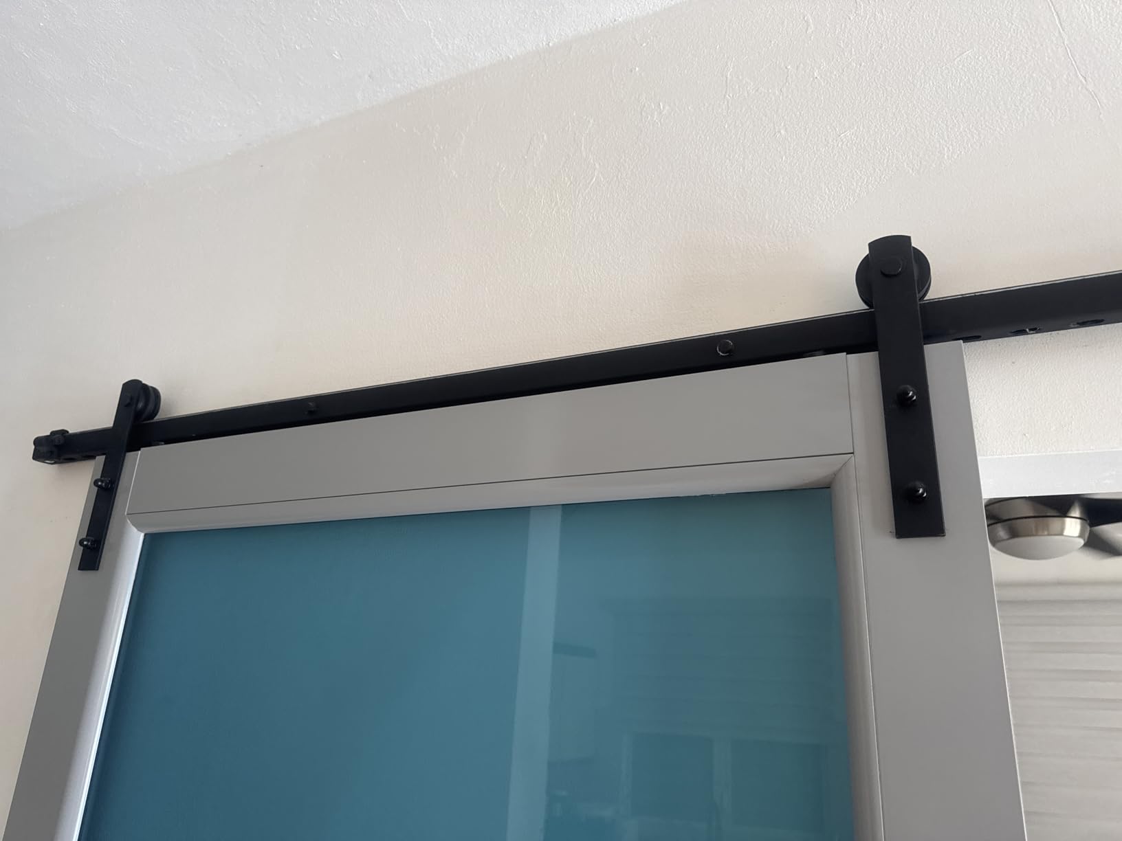 SMARTSTANDARD 6.6ft Sliding Barn Door Hardware kit, Fit 36-40