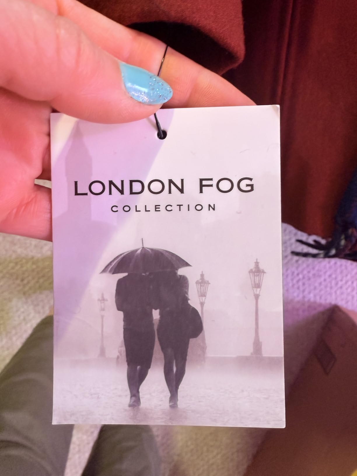 LONDON FOG Women's Double Breasted Peacoat with Scarf customer photo 2