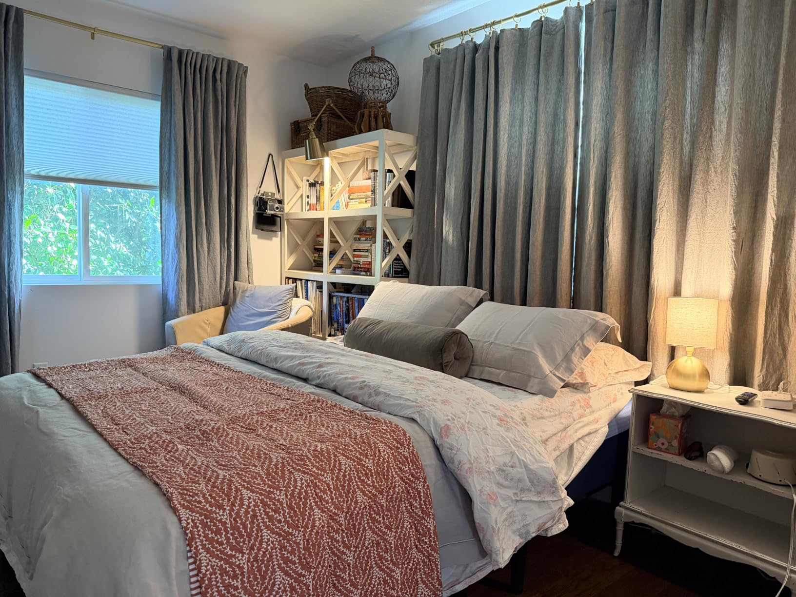 Simple&Opulence 100% Linen Duvet Cover Set with Embroidery Border Washed - 3 Pieces (1 Duvet Cover with 2 Pillow Shams) with Button Closure Soft Breathable Farmhouse - Linen, Queen Size customer photo 2
