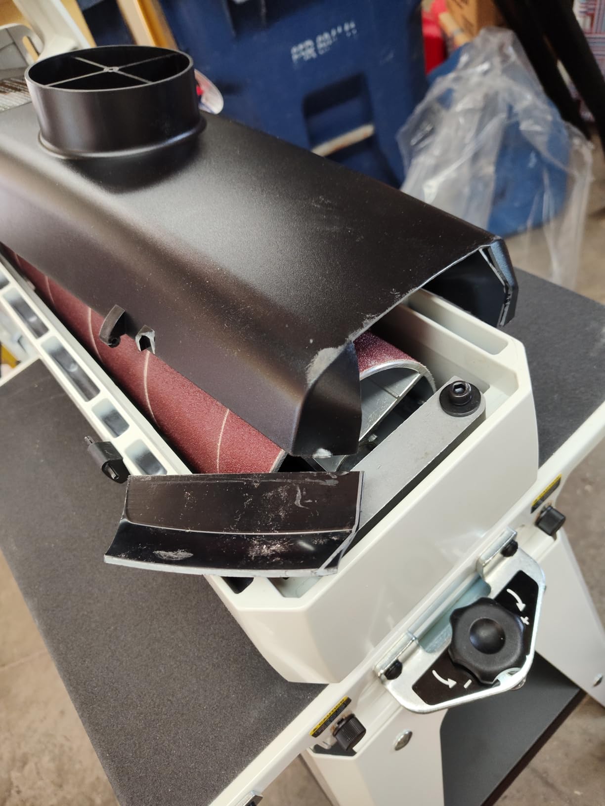 JET 16-Inch Drum Sander, Open Stand, 1-1/2 HP, 115V 1Ph (JWDS-1632) customer photo 1