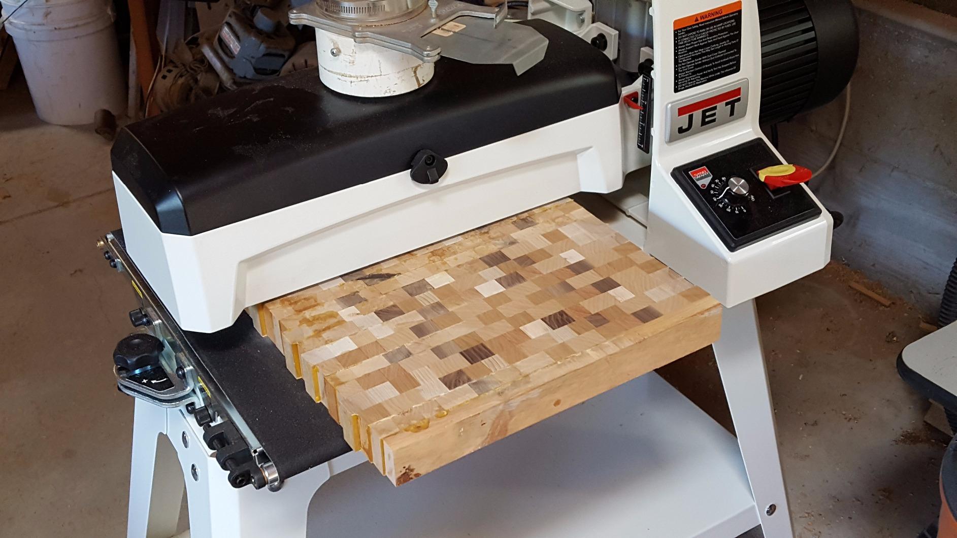JET 16-Inch Drum Sander, Open Stand, 1-1/2 HP, 115V 1Ph (JWDS-1632) customer photo 2
