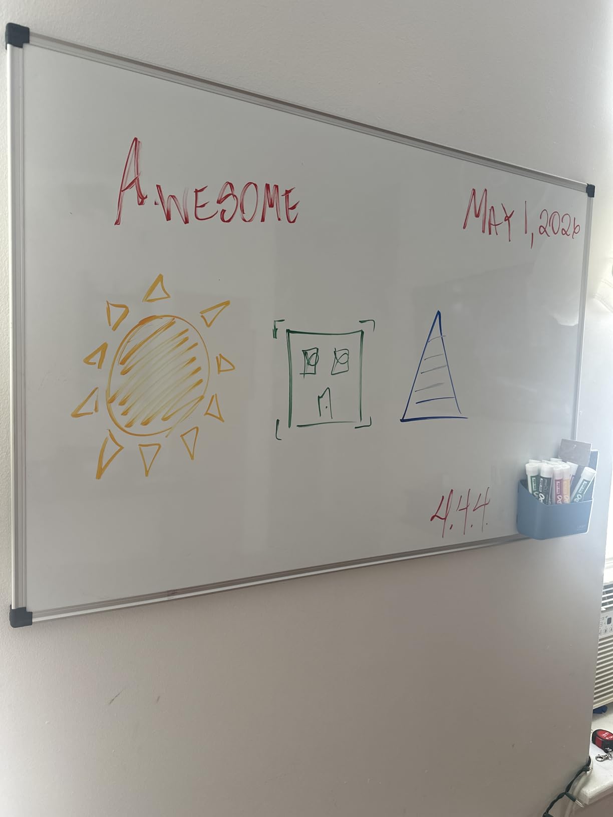 XBoard Magnetic Dry Erase Board/Whiteboard, 36 X 24 Inches Double Sided White Board, Silver Aluminium Frame customer photo 1