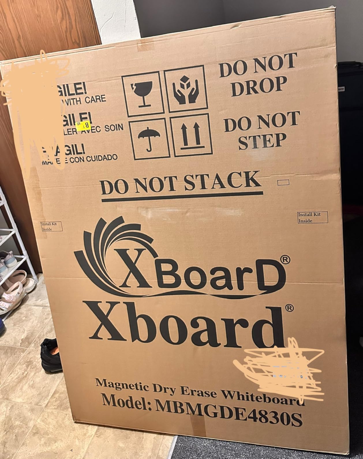 XBoard Magnetic Dry Erase Board/Whiteboard, 36 X 24 Inches Double Sided White Board, Silver Aluminium Frame customer photo 2