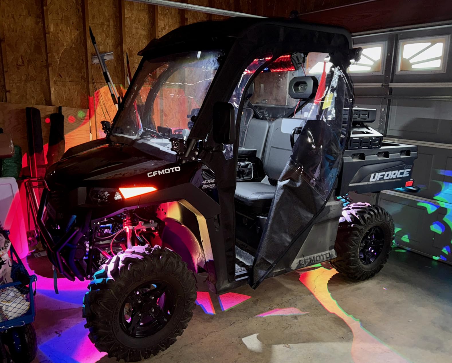 Nilight RGB LED Rock Lights Kit, 4 pods Underglow Multicolor Neon Light Pod with Bluetooth App Control Flashing Music Mode Wheel Well Light for Truck ATV UTV RZR SUV customer photo 2