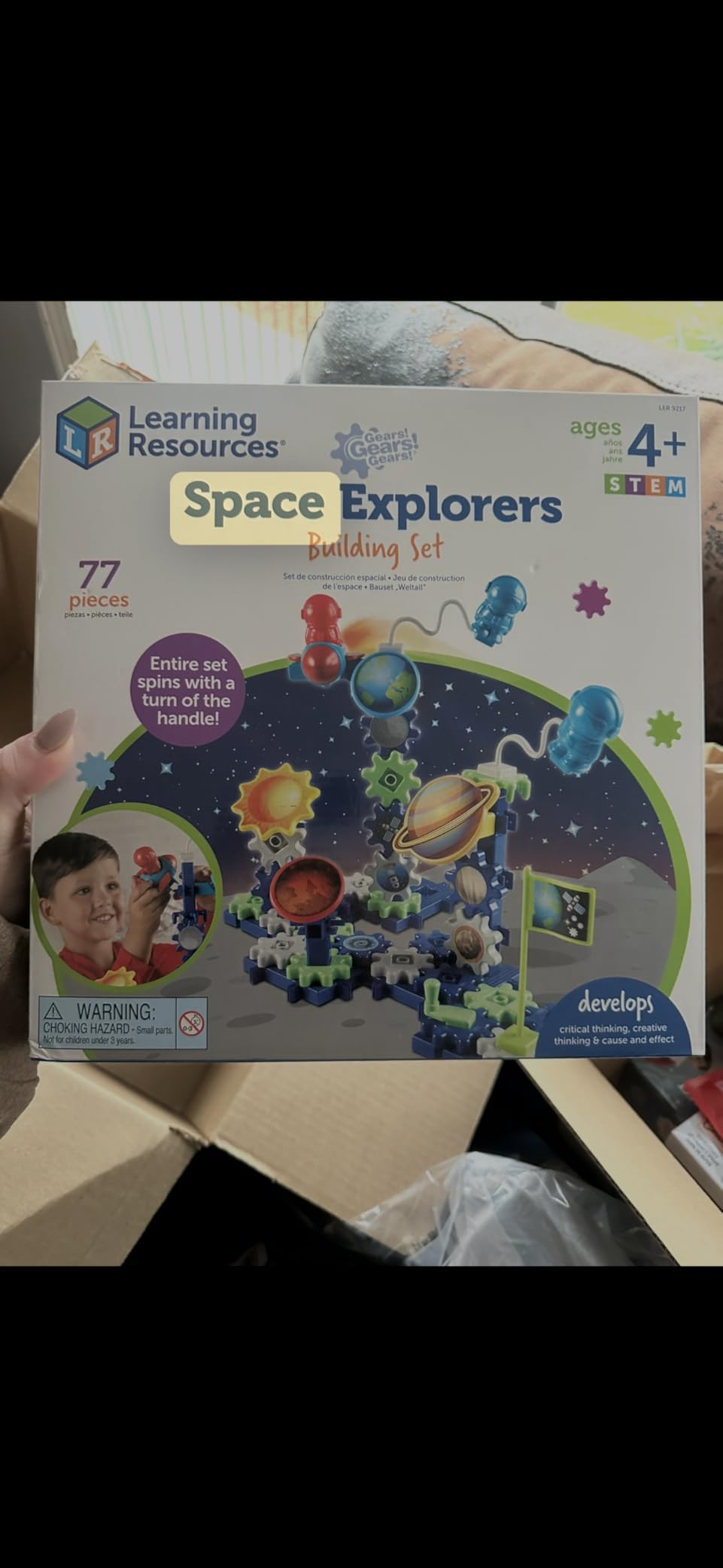 Learning Resources Gears! Gears! Gears! Space Explorers Building Set customer photo 1