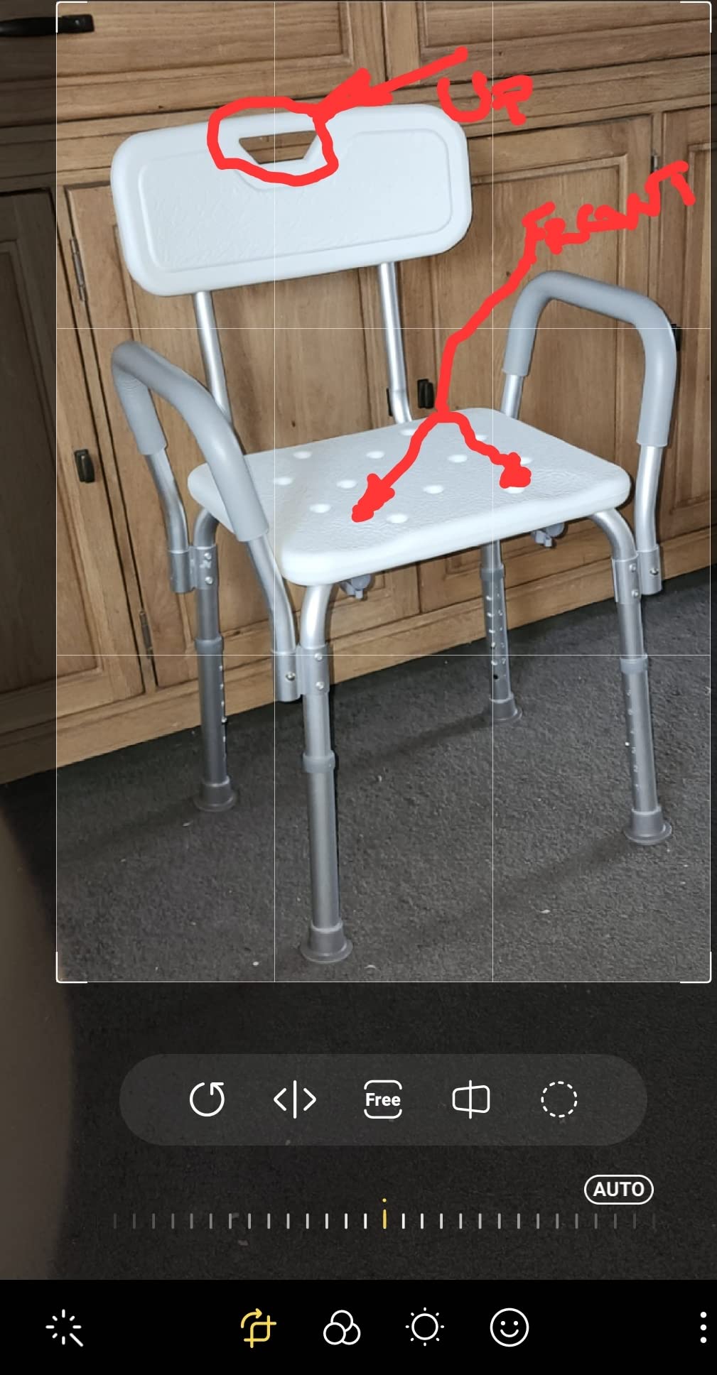 Medline Shower Chair Seat with Padded Armrests and Back | Heavy Duty Shower Chair for Bathtub | Slip Resistant Shower Seat with Adjustable Height | Shower Chair for Inside Shower with 350 lb Capacity customer photo 2