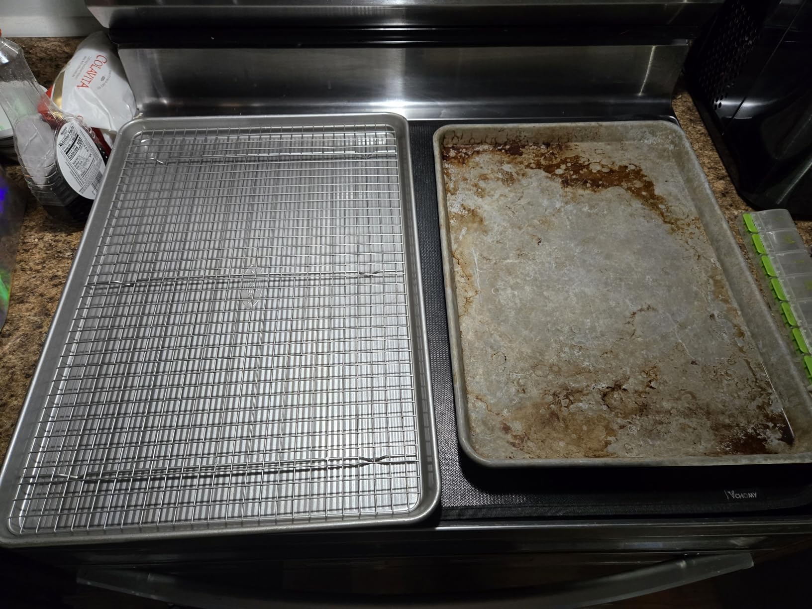 USA Pan Bakeware Half Sheet Baking Pan and Bakeable Nonstick and Cooling Rack Set, Metal customer photo 2