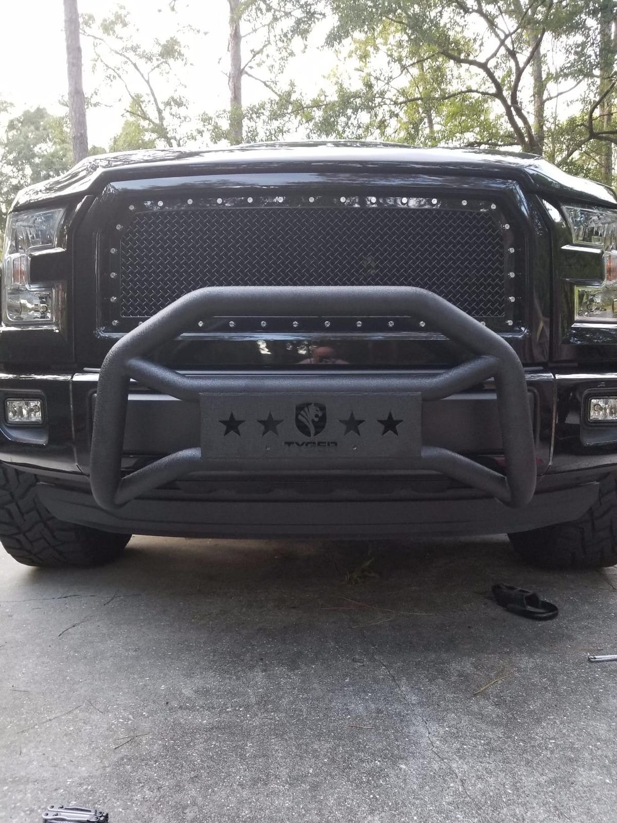 Tyger Auto TG-GD6F60098 Front Bumper Guard Compatible with 2004-2024 Ford F150 (Exclude Heritage, Raptor, 20-22 Diesel, 22-24 Lightning EV) | Textured Black | Light Mount | Bull Bar customer photo 1