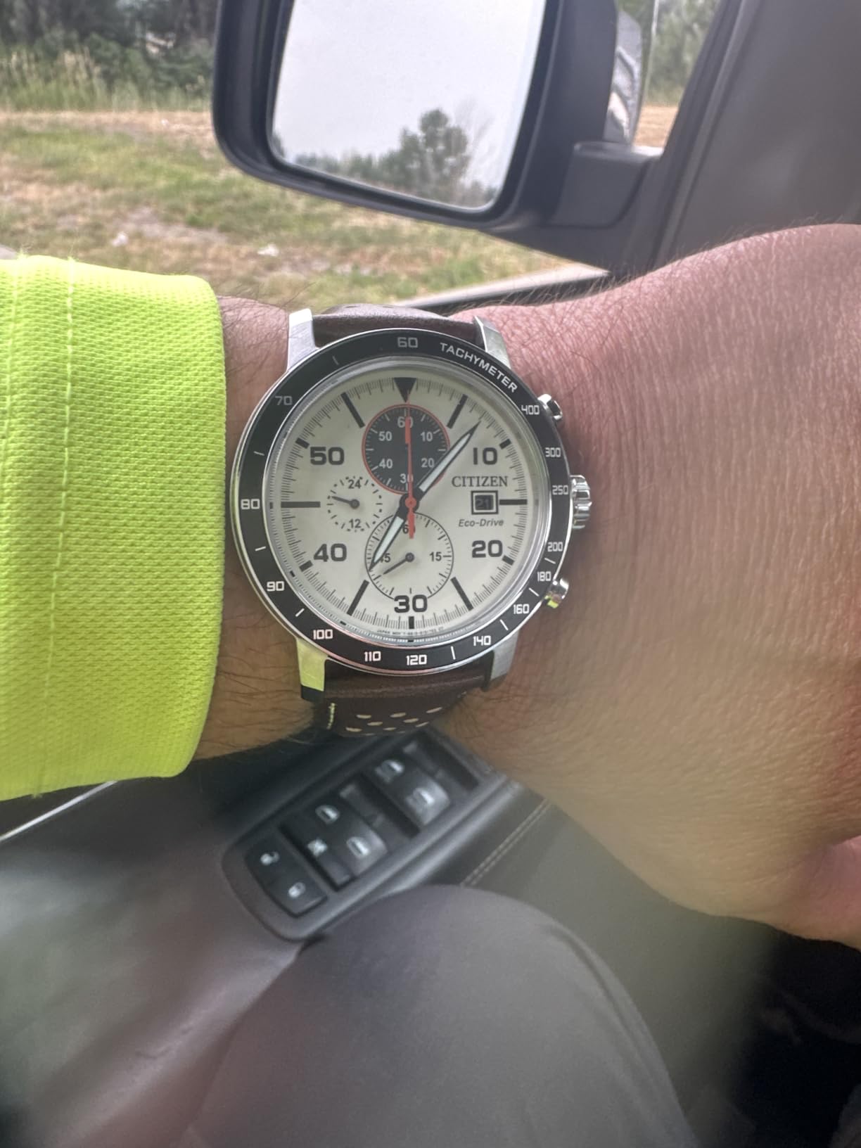 Citizen Men's Eco-Drive Weekender Brycen Chronograph Watch in Stainless Steel customer photo 1