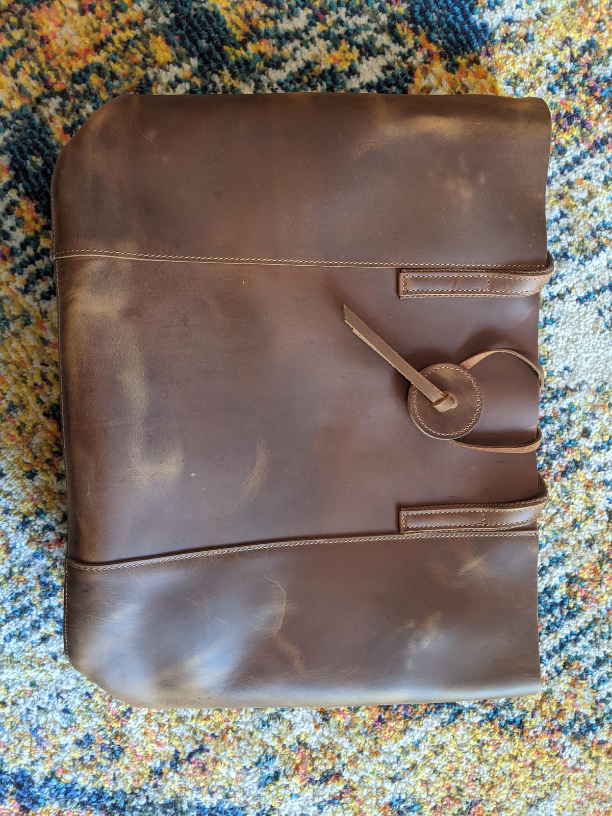 S-ZONE Vintage Genuine Leather Tote Bag for Women Large Shoulder Purse customer photo 1