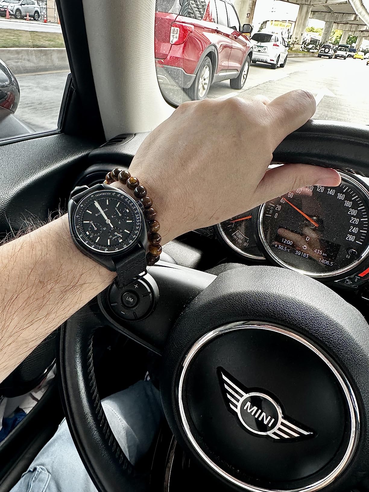 Bulova Men's Archive Series Lunar Pilot 6-Hand Chronograph Precisionist Black Ion-Plated Stainless Steel, Black NATO Strap and Sapphire Crystal Style: 98A186 customer photo 2