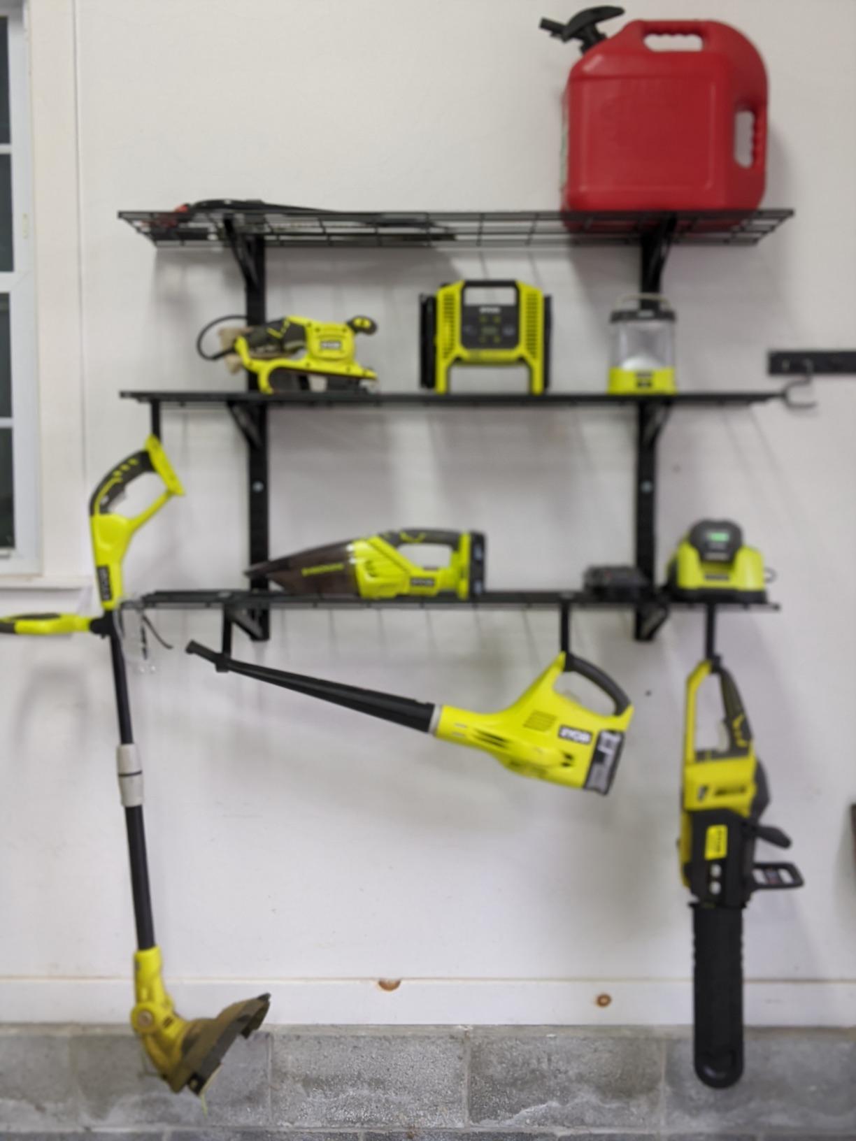 FLEXIMOUNTS 3-Tier 1x3ft Garage Storage Wall Shelving, Height Adjustable customer photo 1