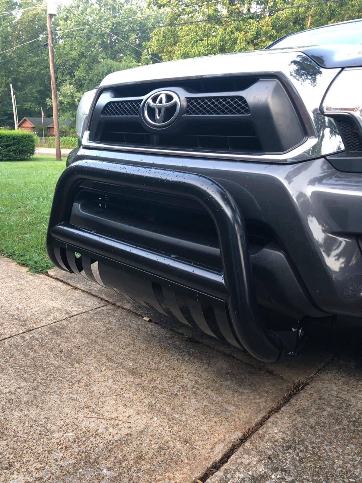 Bull Bar Grill Guard Stainless Steel Tubing Brush Push Bar | Compatible with 2005-2015 Toyota Tacoma 3