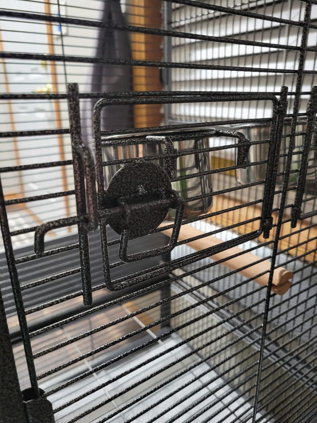 ZENY 61-inch Playtop Parrot Bird Cage, Wrought Iron Large Birdcage with Rolling Stand customer photo 2