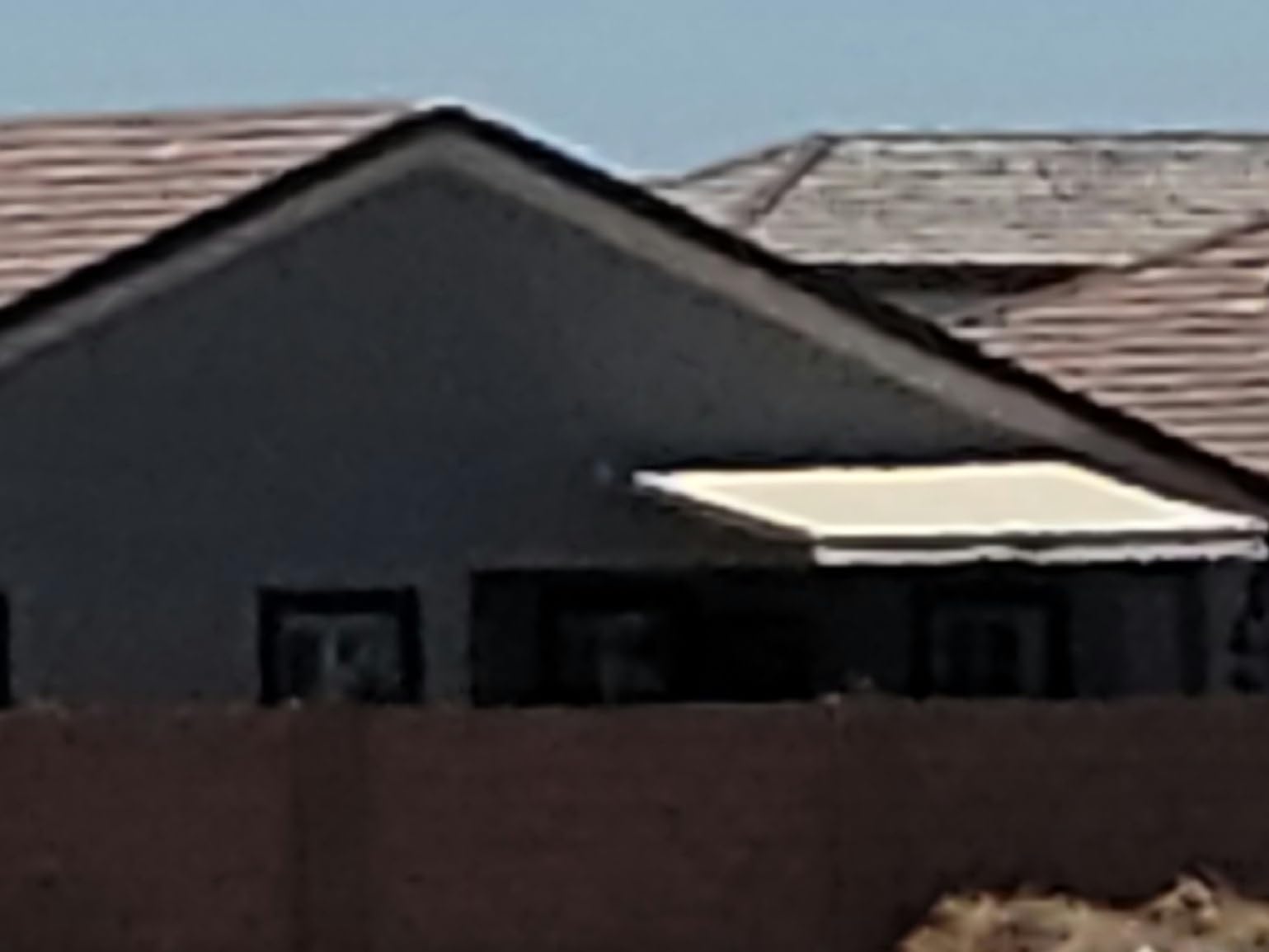Diensweek 12'x10' Patio Awning Retractable, Fully Assembled Manual Commercial Grade - Quality 100% 280G Ployester Window Door Sunshade Shelter - Deck Canopy Balcony P100 Series (12'x10', Beige) customer photo 1