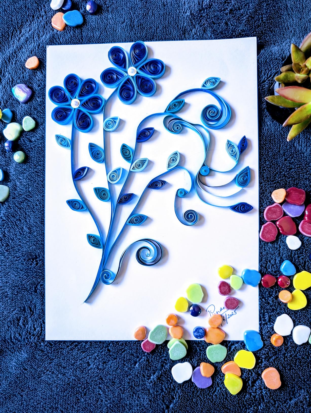 All-in-One Paper Quilling Kit- 1860pcs 3mm/5mm/10mm Quilling Paper Strips with Electric Quilling Pen/Crimper/Comb Board, Complete Set for Beginners to Advanced Users, DIY Crafts & Classroom Teaching customer photo 1