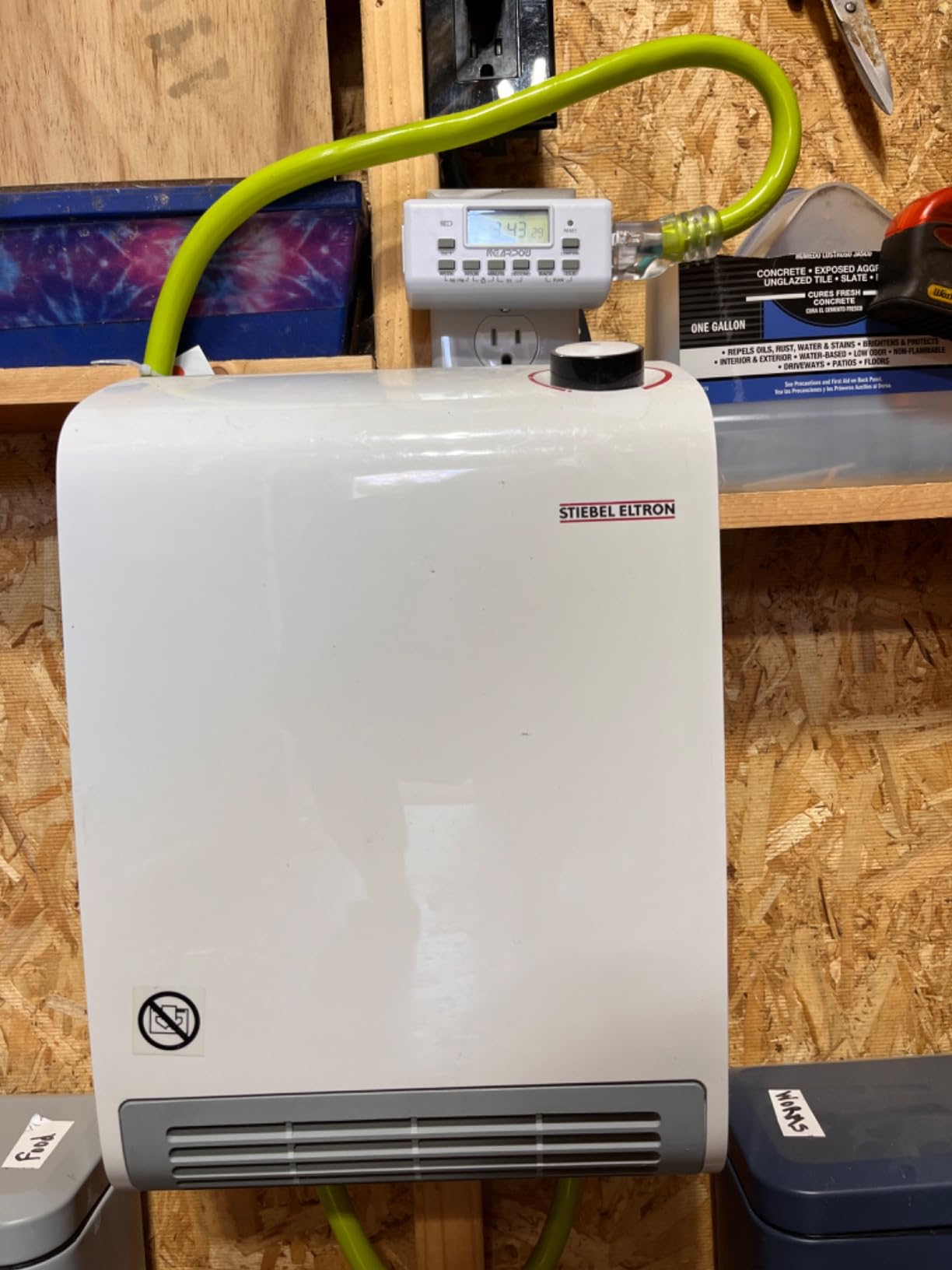 Stiebel Eltron CK Trend Wall-Mounted Fan Heater, 1500W, 120V, plug-in | CK 150-1 Trend; Made in Germany; plugs into 120V outlet; includes cord & plug; frost protection; temperature adjustment knob customer photo 2