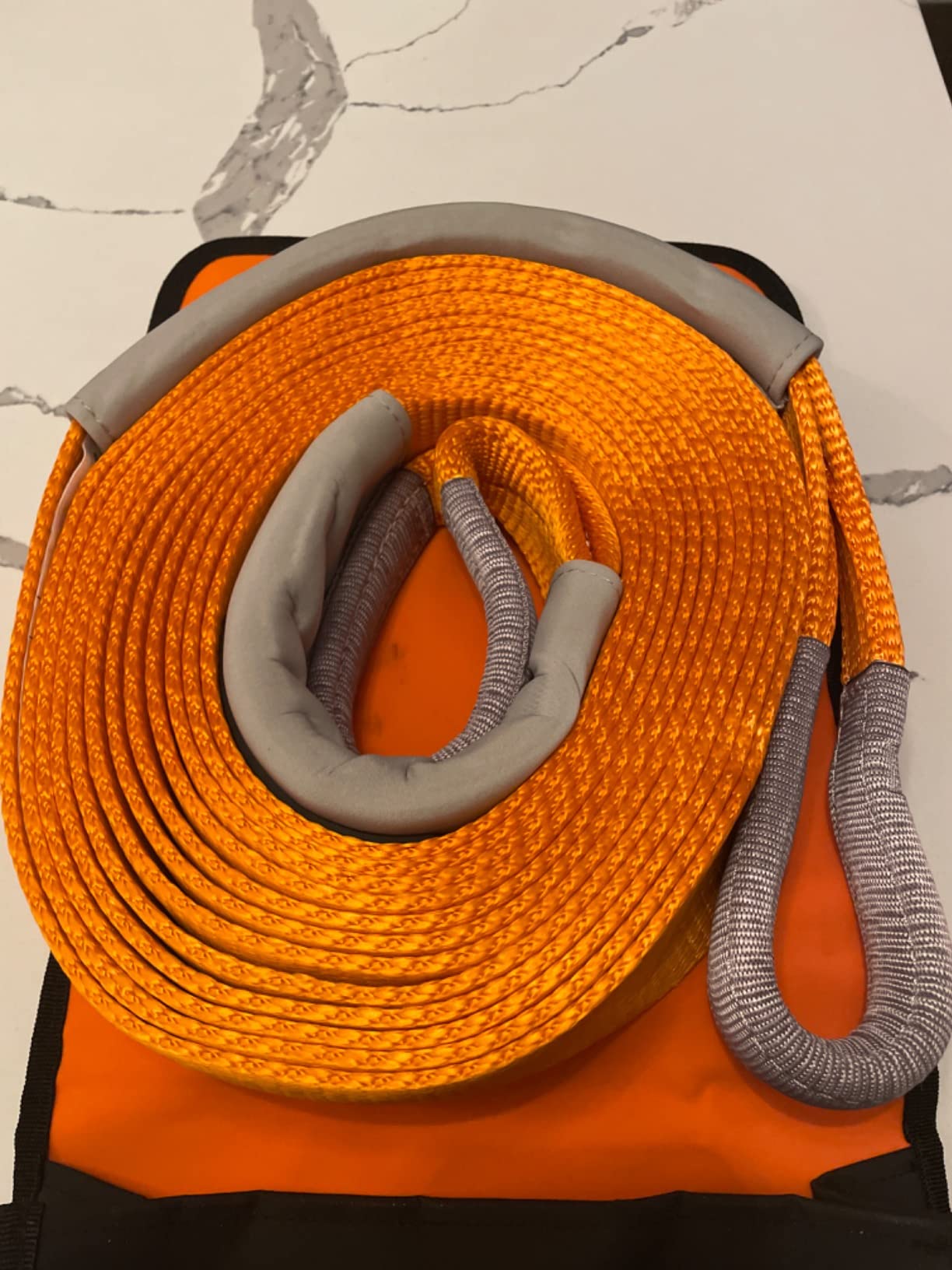 ARB RK12A Weekender Recovery Offroad Accessory Kit for Stuck Vehicles with Snatch Tow Strap 17500 Lb + 2 D-Ring Shackles (4.75 ton) + 2 Premium Recovery Leather Gloves+ Hi-Vis Orange Organizer Bag customer photo 1
