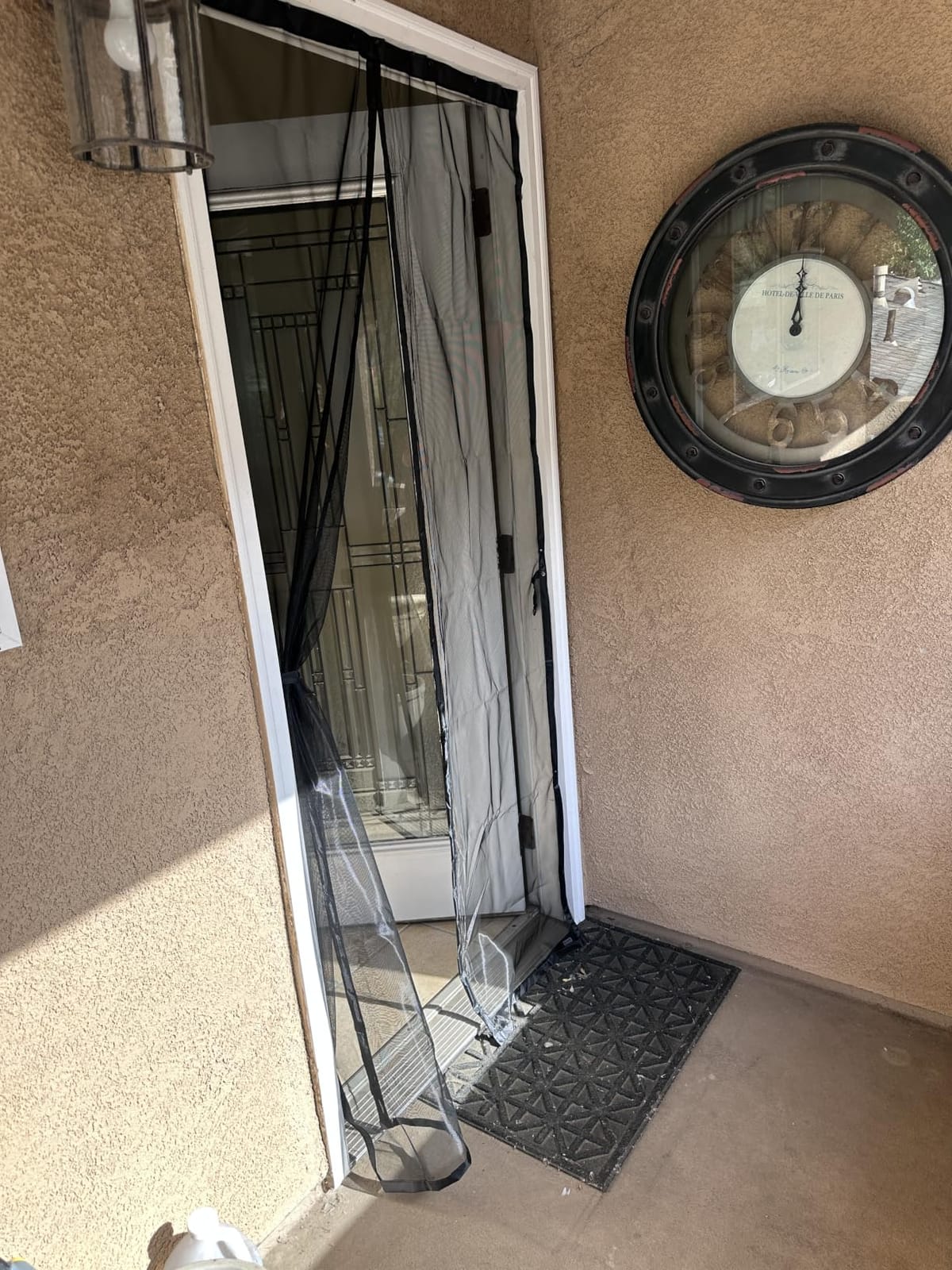 AUGO Magnetic Screen Door - Self Sealing, Heavy Duty, Hands Free Mesh Partition Keeps Bugs Out - Pet and Kid Friendly - Patent Pending Keep Open Feature - 38 Inch x 83 Inch customer photo 1