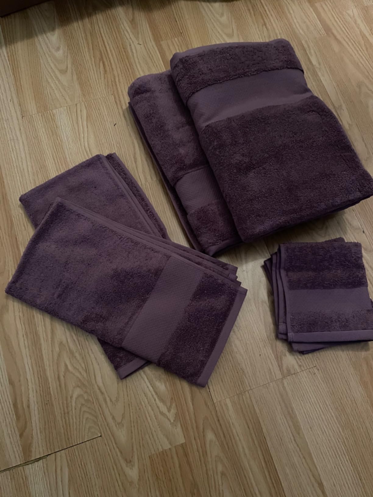 Madison Park Turkish 100% Cotton 600Gsm Luxury Premium Thick Soft Absorbent Hotel Bathroom Towel Set Shower Hand Face Washcloths, Assorted Sizes, Natural 6 Piece customer photo 1