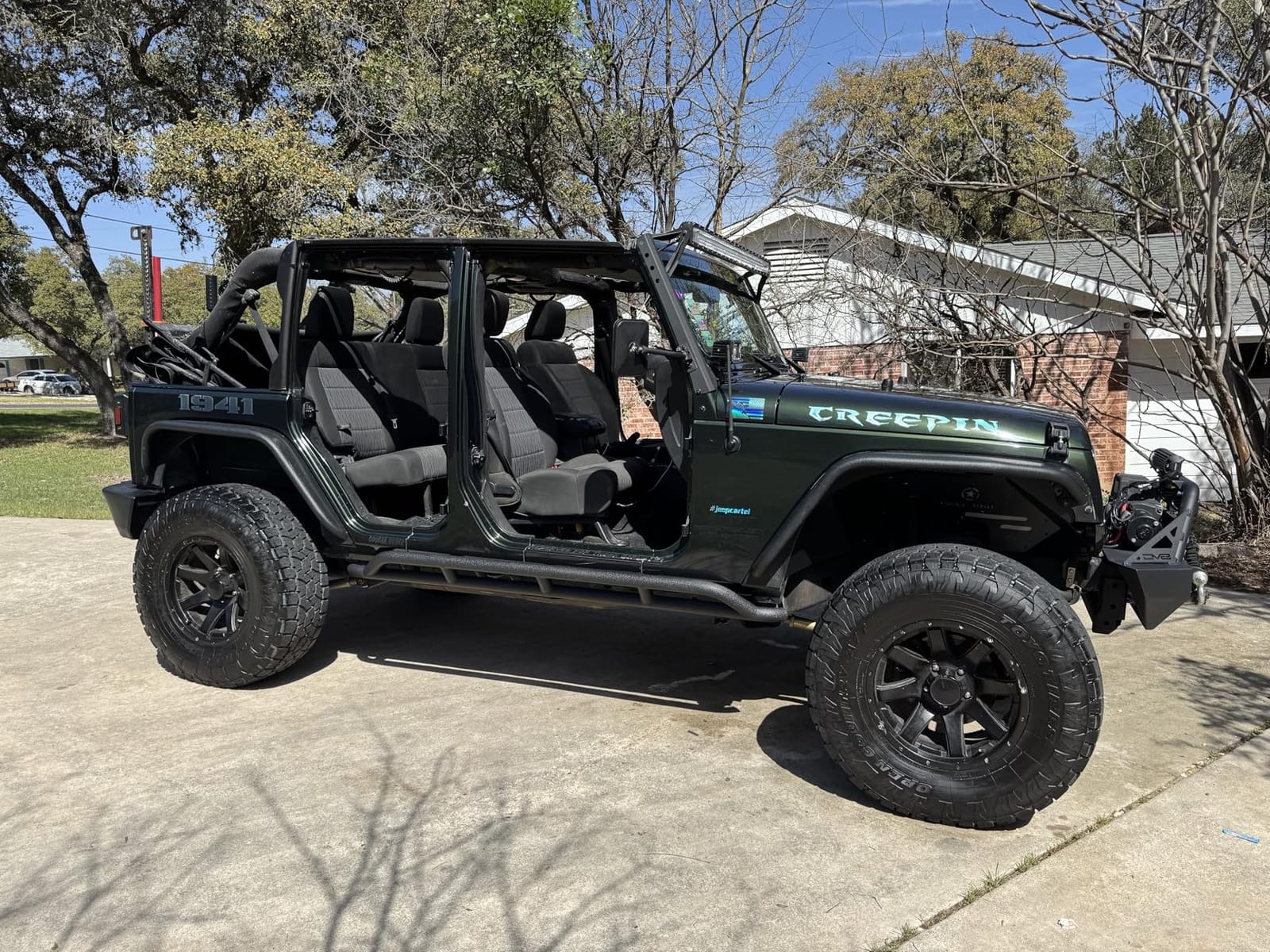 Hooke Road Wrangler JK Rock Slider Nerf Bars Running Boards for 2007-2018 Jeep Wrangler JK Unlimited 4 Door (Pair) customer photo 2