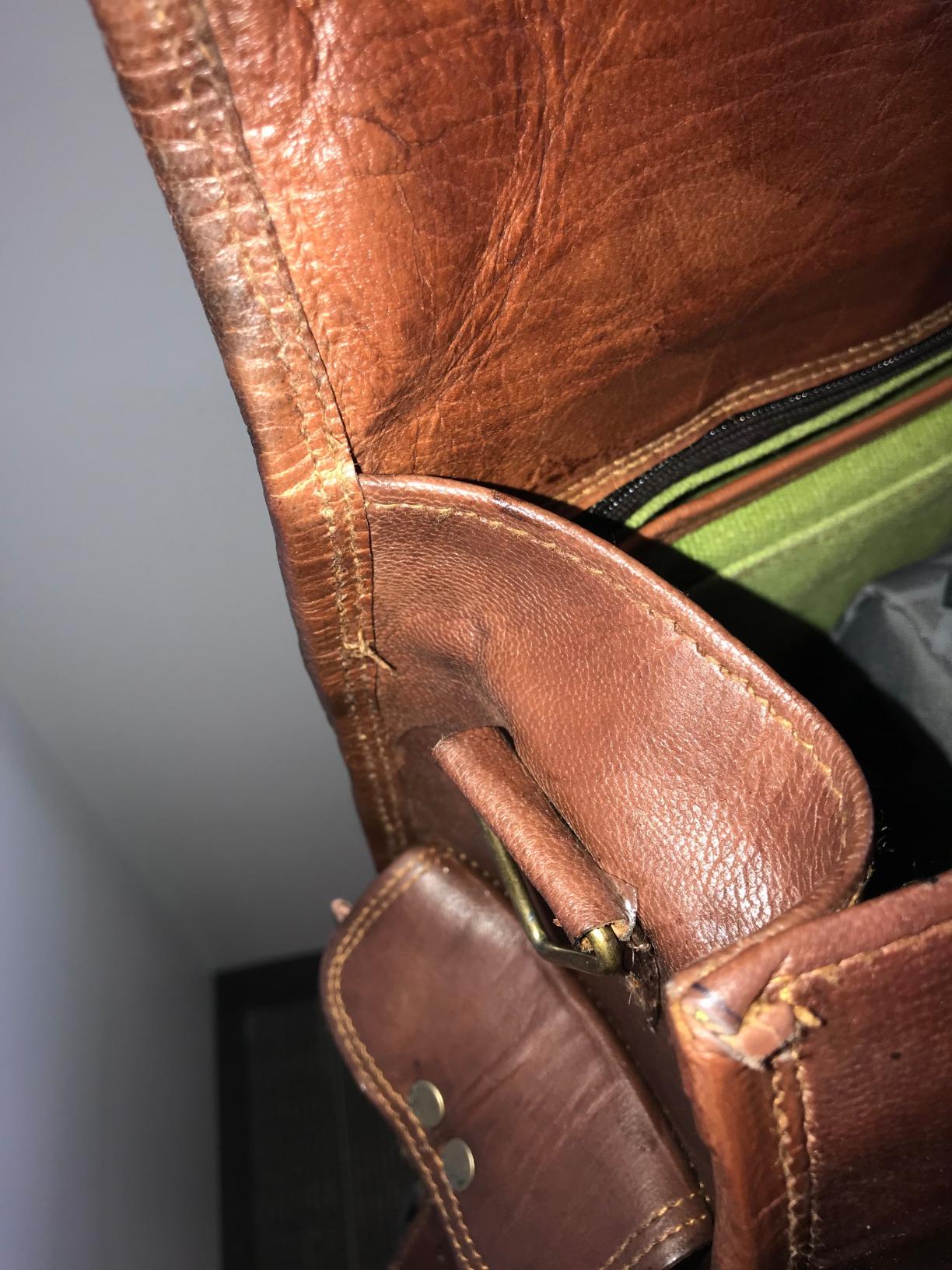 cuero Leather Messenger Bag for Men, 18 Inch Laptop Crossbody, Handmade Leather Shoulder Satchel Bag customer photo 1