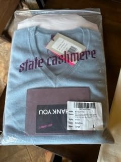 Women's Essential V-Neck Sweater 100% Pure Cashmere Classic Long Sleeve Pullover customer photo 2