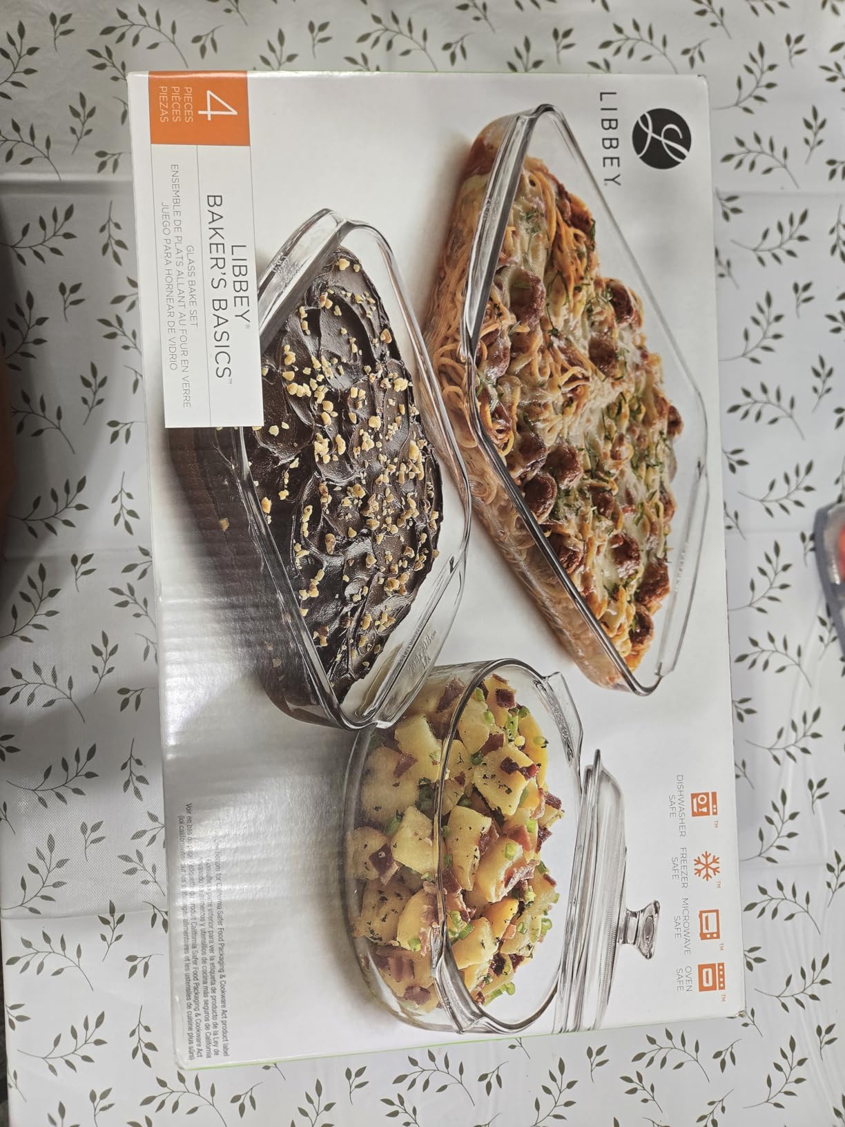 Libbey Baker's Basics 3-Piece Glass Casserole Baking Dish Set with 1 Cover customer photo 2