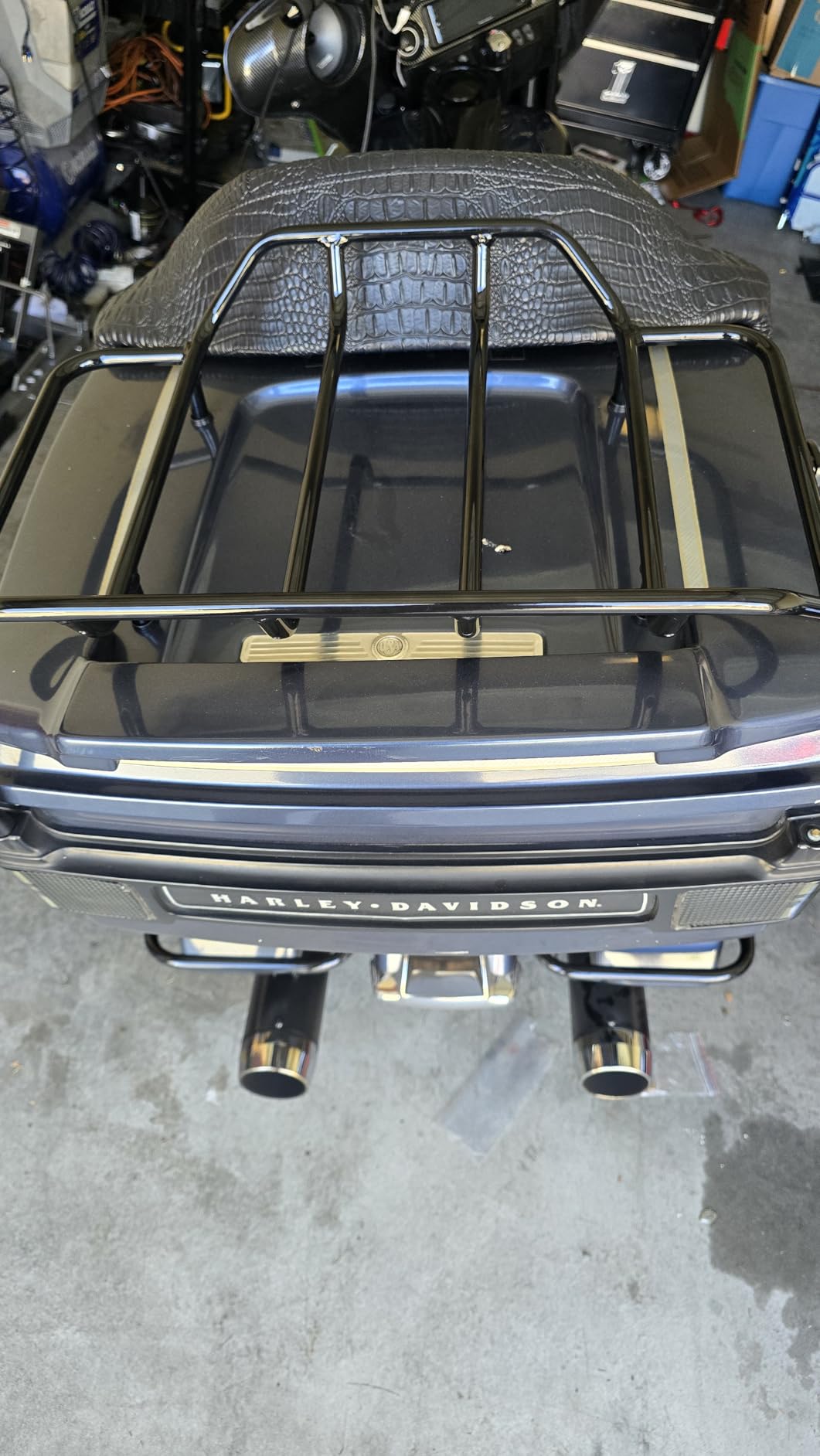 TCMT Motorcycle Tour Trunk Luggage Rack Rail Fit for Harley 1984-2025 customer photo 1