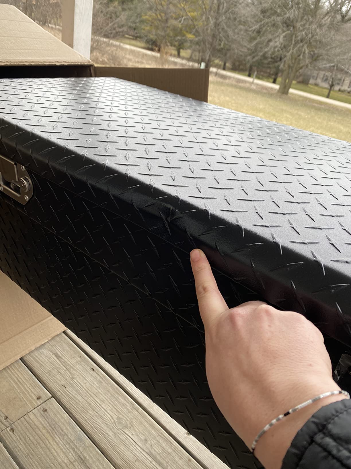 UWS EC10603 72-Inch Matte Black Heavy-Wall Aluminum Truck Tool Box with Low Profile, RigidCore Lid customer photo 2
