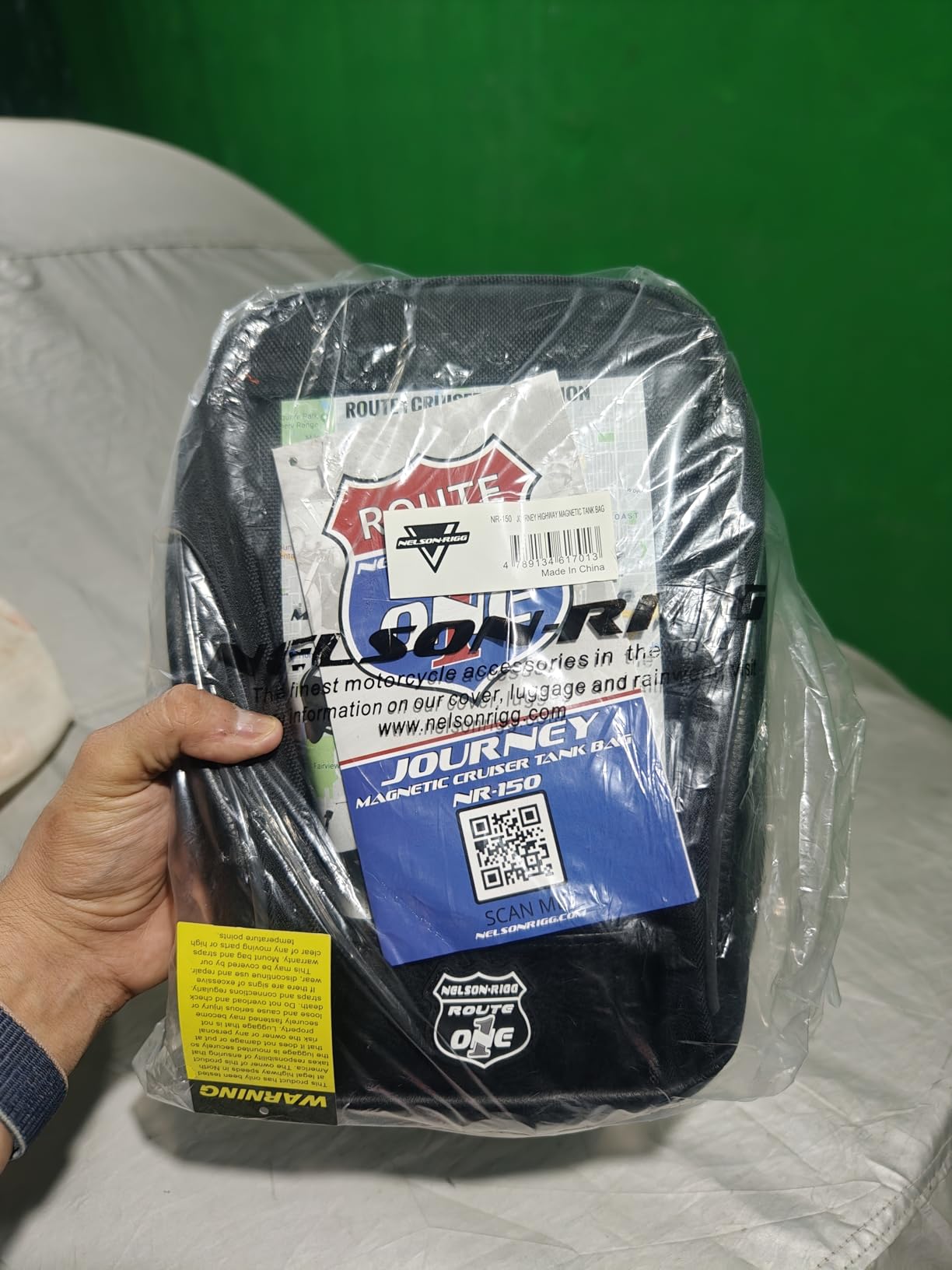 Nelson-Rigg Route 1 Journey Highway Cruiser Magnetic Tank Bag, fits Harley Davidson, Indian, Honda, Yamaha, Suzuki and more customer photo 2