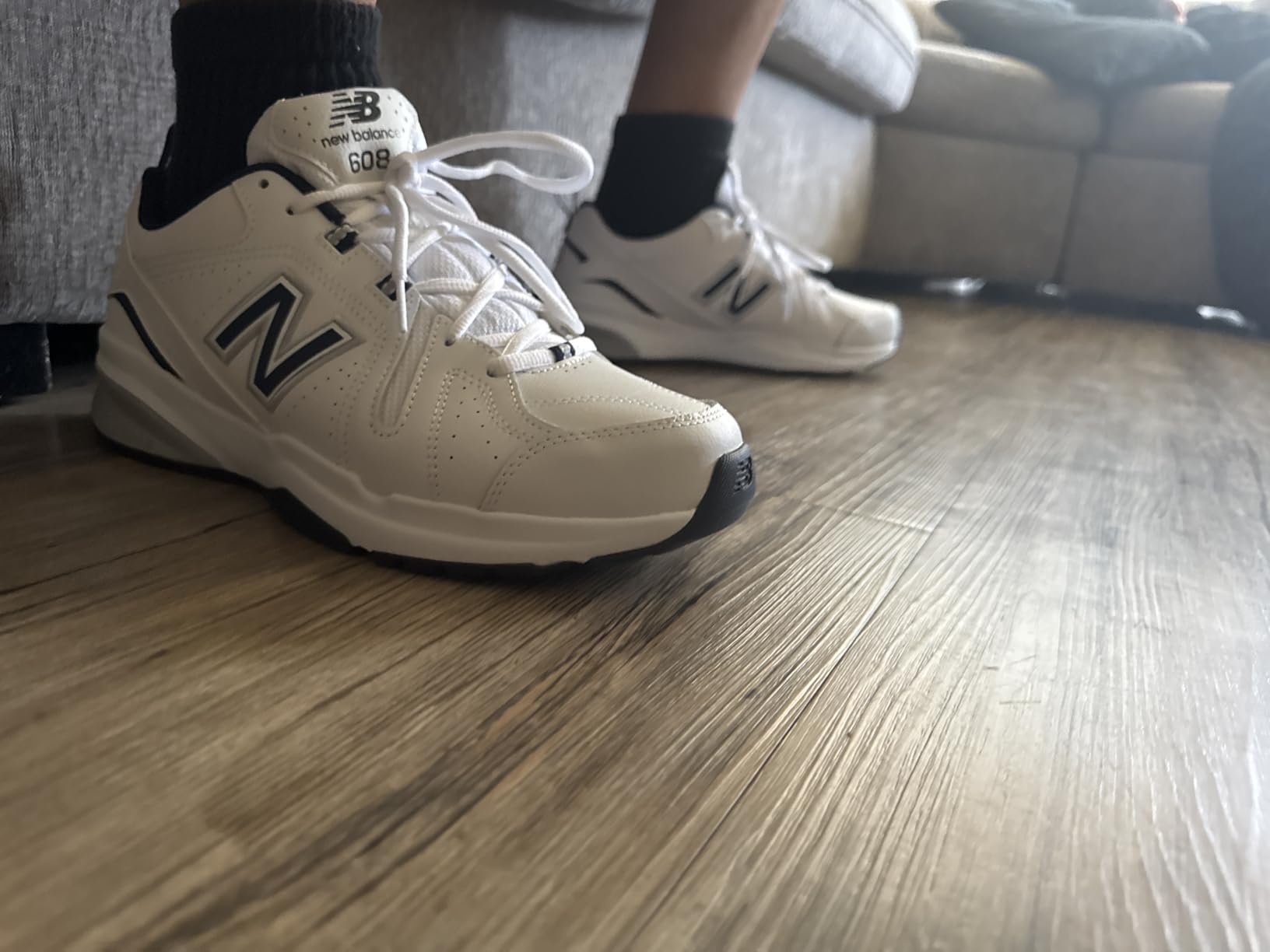 New Balance Men's 608 V5 Casual Comfort Cross Trainer, Black/Black | Cross-Training Shoes customer photo 1