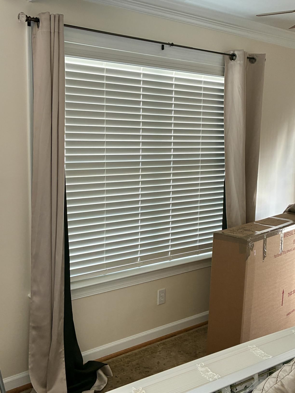 ARLO BLINDS Faux Wood Blinds with Crown Valance - 34