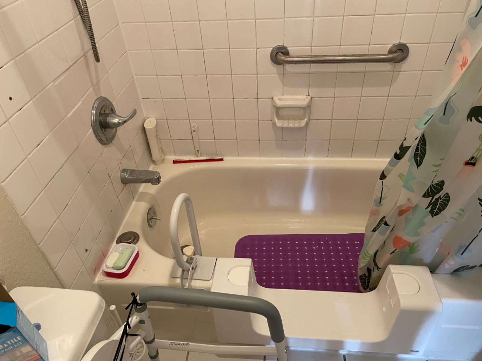 CleanCut Convertible Tub Conversion Kit, White Large | Affordable alternative to a full bathroom remodel or walk-in tub replacement. customer photo 1