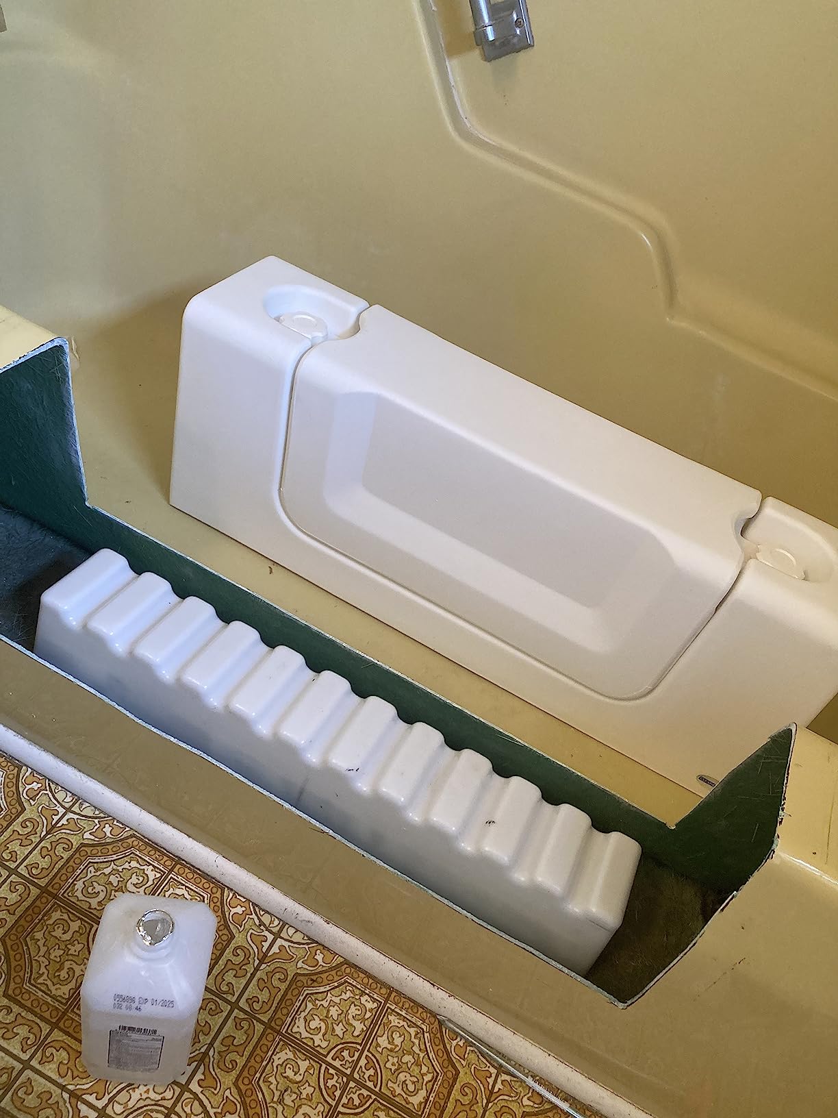 CleanCut Convertible Tub Conversion Kit, White Large | Affordable alternative to a full bathroom remodel or walk-in tub replacement. customer photo 2