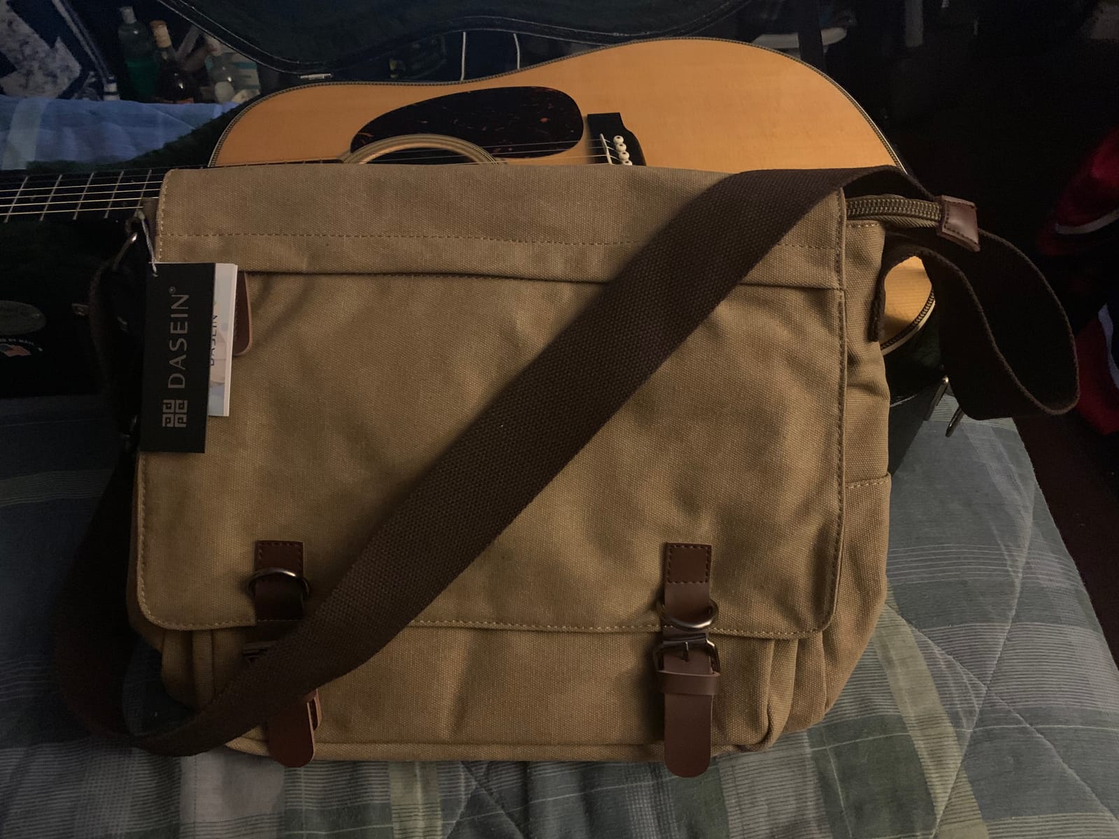 Large Vintage Canvas Messenger Shoulder Bag Travel Crossbody Purse Briefcase Business Bag for 15inch Laptop customer photo 1