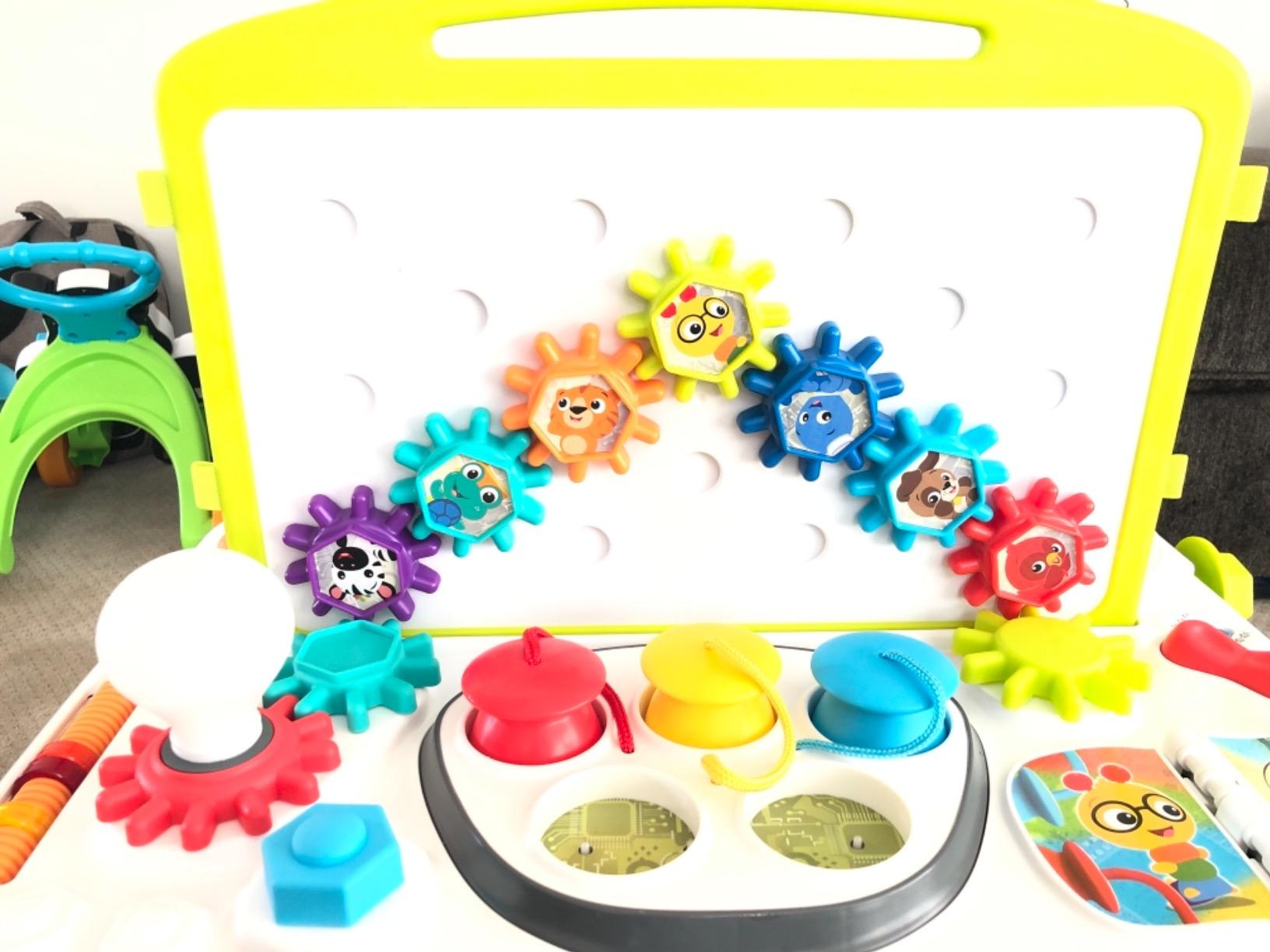 Baby Einstein Curiosity Table Activity Play Station, Montessori Floor Toy and Interactive Workbench, 12 Months and Up customer photo 2