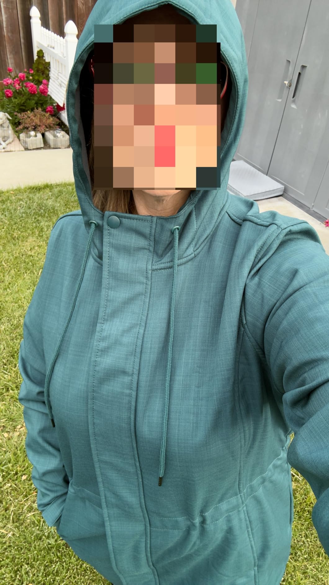 Outdoor Ventures Women's Waterproof Fleece Lined Hooded Softshell Rain Coat customer photo 1