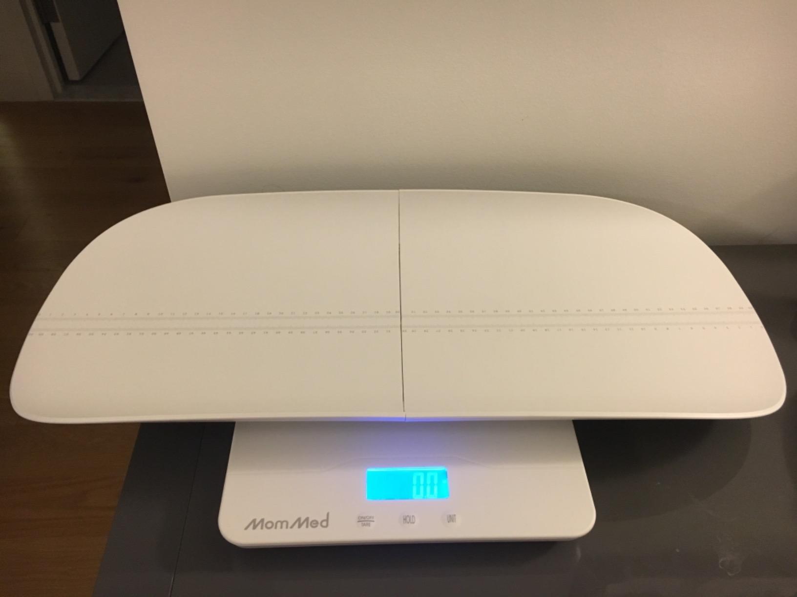 MomMed Baby Scale, Multi-Function Toddler Scale, Baby Scale Digital, Pet Scale, Infant Scale with Hold Function, Blue Backlight, Weight and Height Track customer photo 1