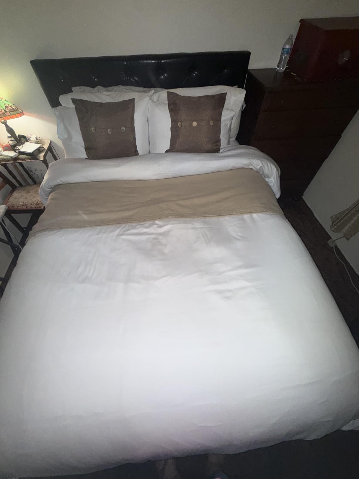 California Design Den 100% Cotton Sateen Full/Queen Duvet Cover Set, White | 3-Piece Set with 2 Pillow Shams, Backed by Good Housekeeping Seal, Button Closure & Corner Ties, 400 TC 100% Cotton Sateen customer photo 1