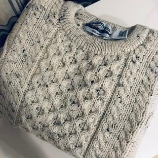 Aran Crafts Irish Unisex Cable Knit Crew Neck Wool Sweater (C1347) customer photo 1